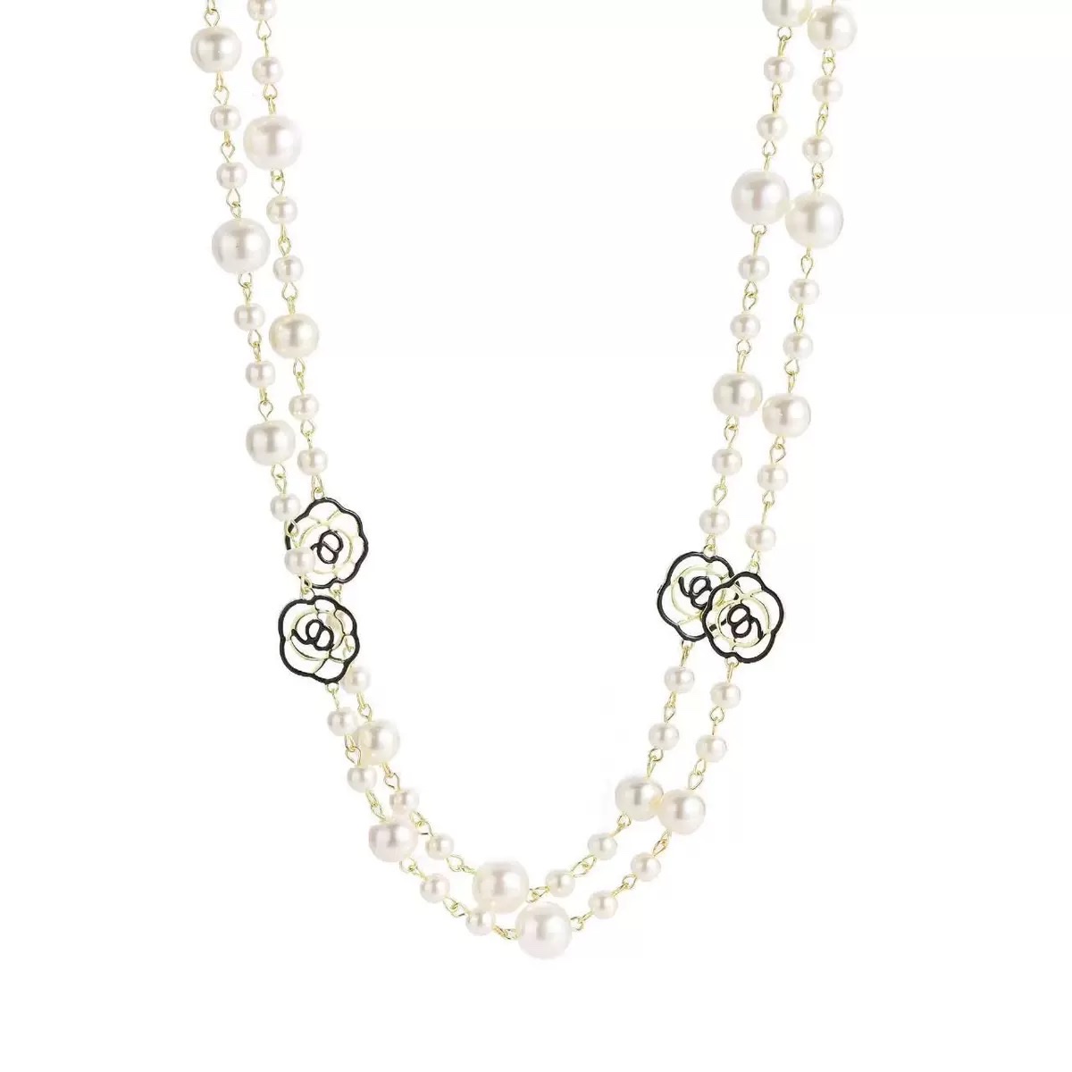 宋锦新款男生配饰项链搭扣挂饰品女长款简约风挂饰品女长款简约新款白底实物图