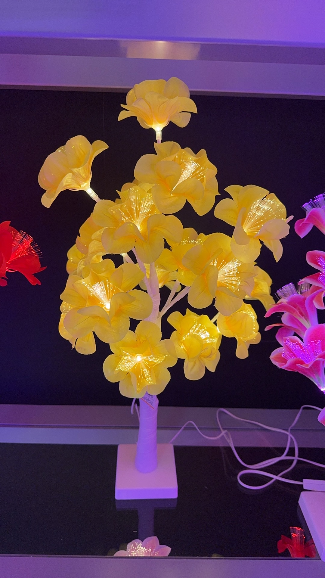 外贸 精美小树灯 亚马逊爆款 蜜蜂风车关节龙灯光画小摆件手工制作精致装饰品