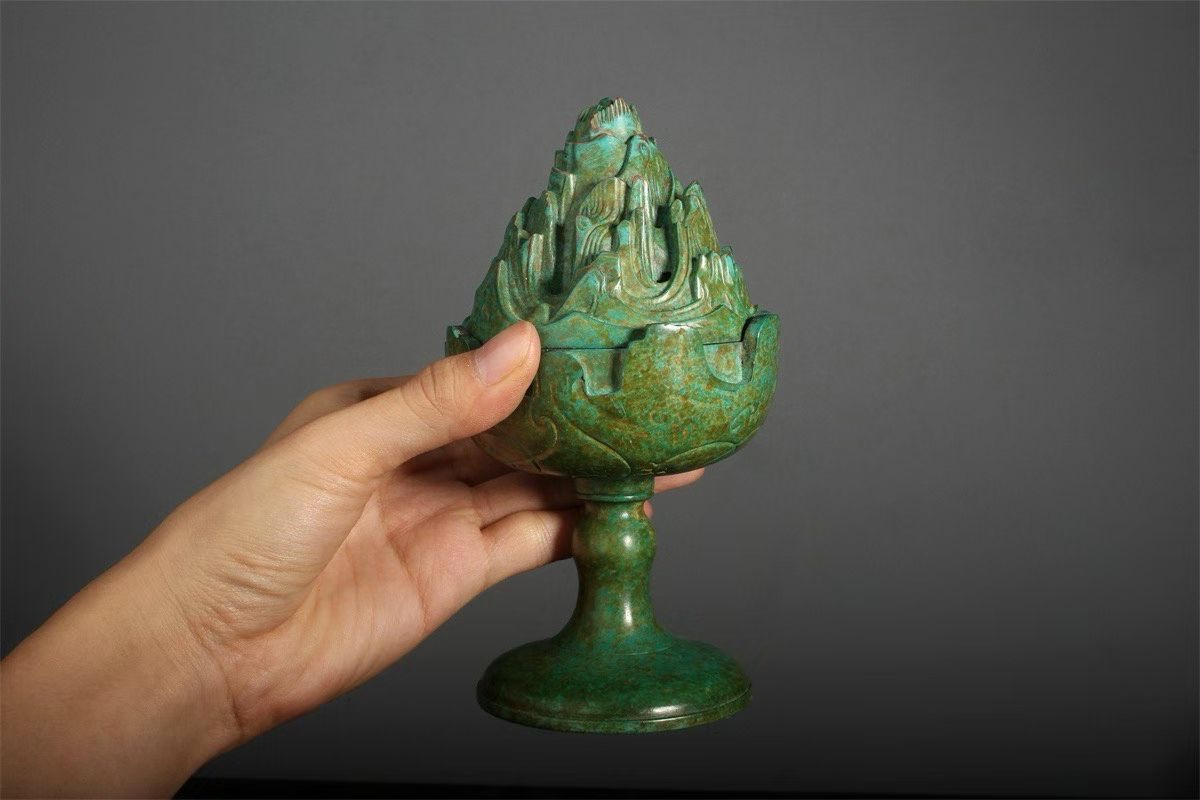 铜香炉，博山炉，沉香，檀香炉盘香炉卧香炉香插倒流香中东香炉香炉香薰炉带香插的线香盒线香盘香中东香炉合金香炉白底实物图