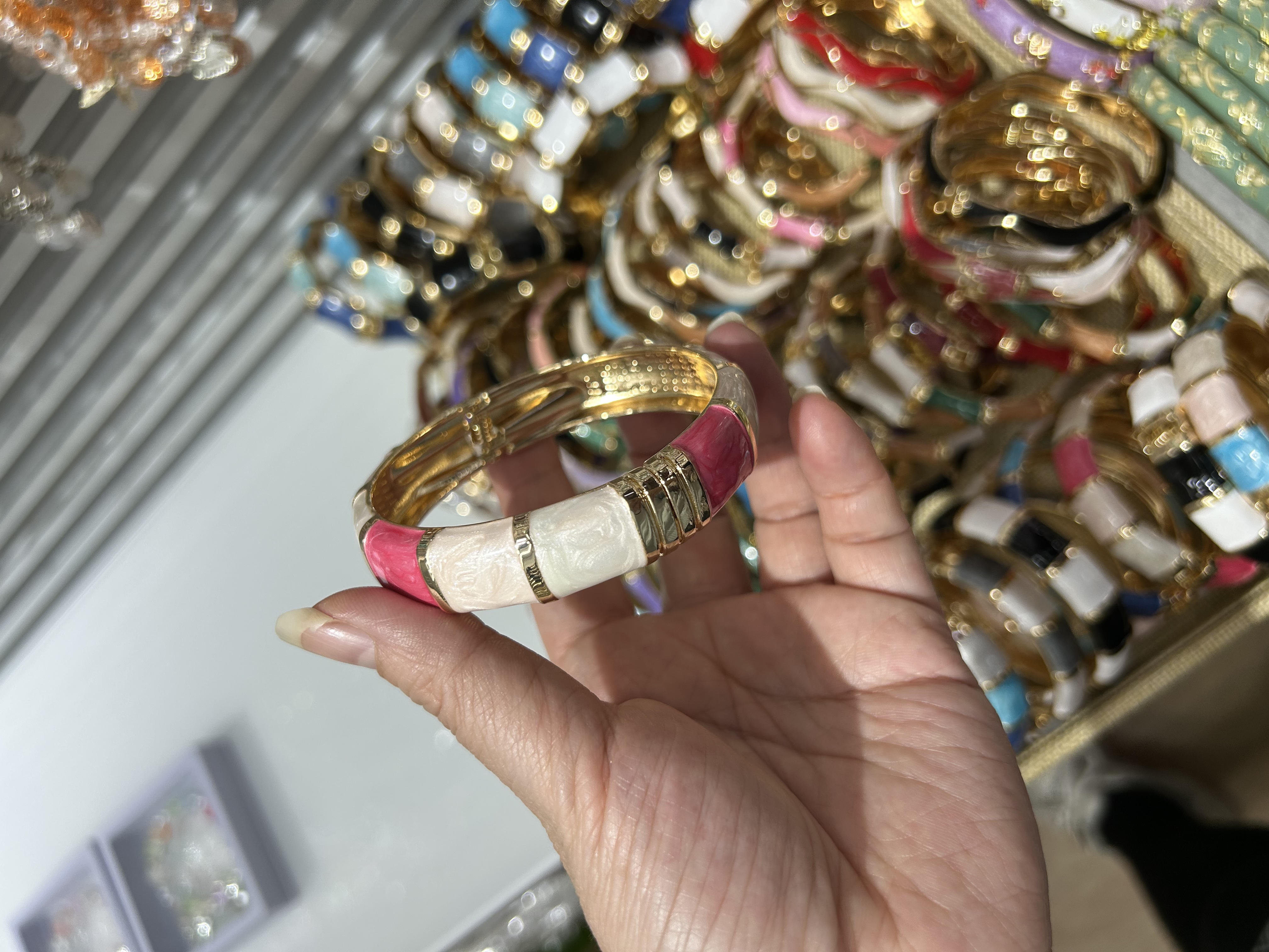 铭心饰品铜微镶不规则手链女款水晶能量手串详情图4