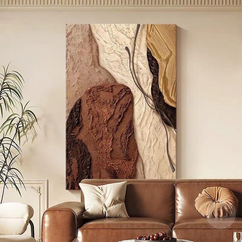 油画农村客厅装饰画房间画画布画客厅画画布画