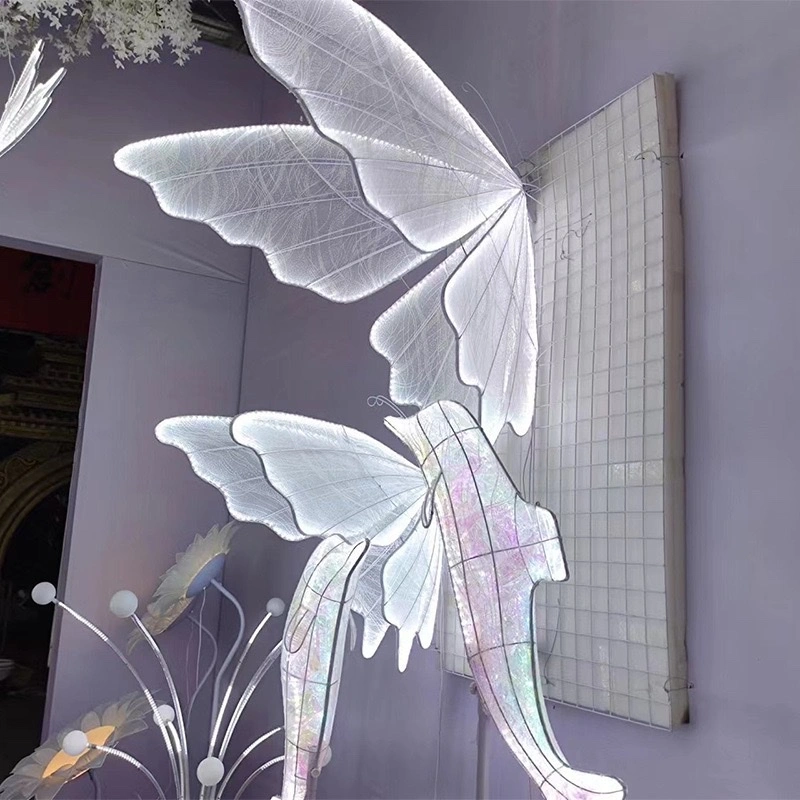 Stage lighting butterflies, leading lights, wedding props, scene decoration, hanging ornaments, decorative chandeliers, wedding hall stage ornaments detail image 3