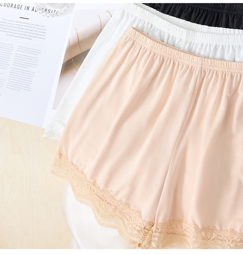 Spring and summer's new loose lace safety pants are paired with anti-glare ice silk breathable mid-waist shorts and non-rolled-up 3/4 pants detail image 12