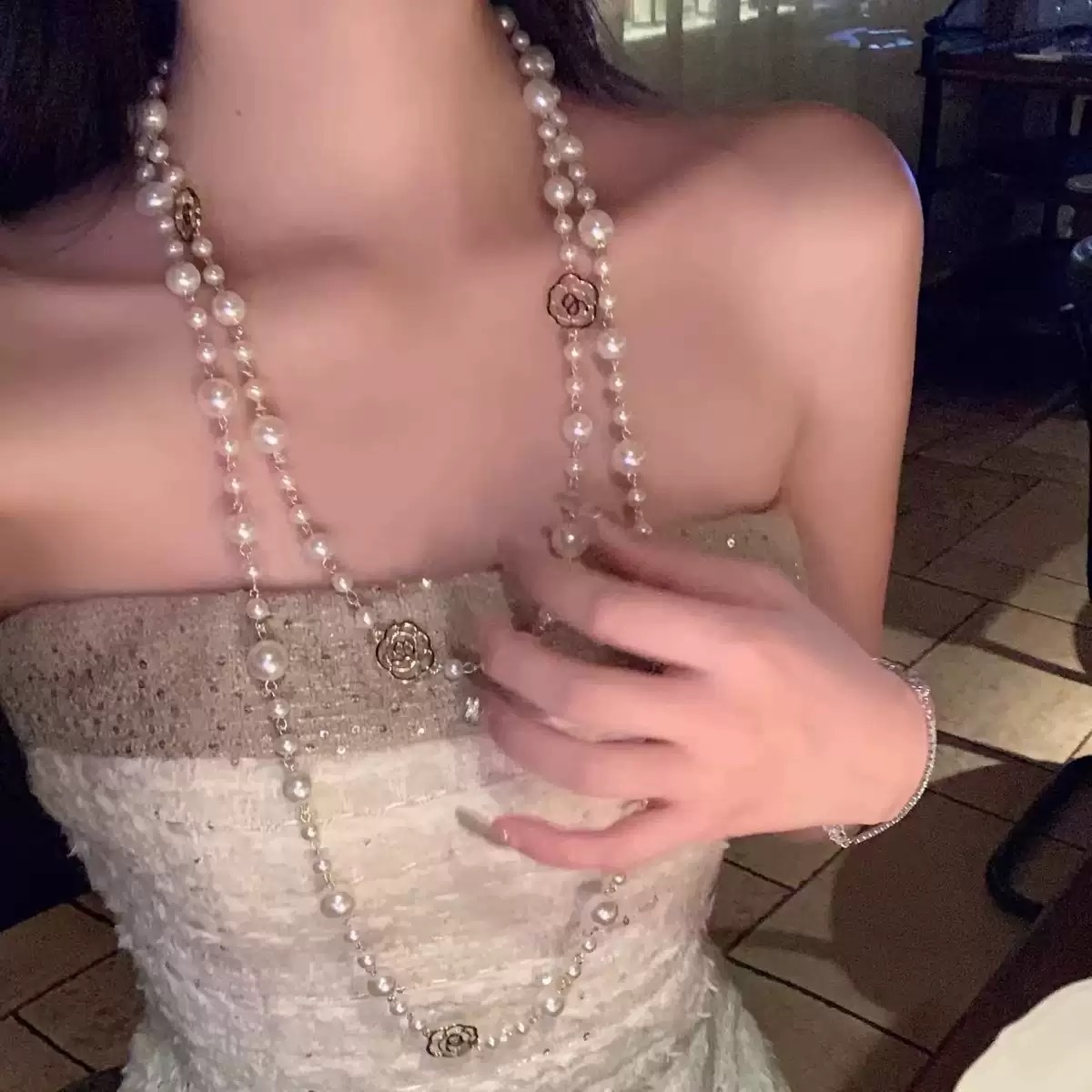 宋锦新款男生配饰项链搭扣挂饰品女长款简约风挂饰品女长款简约新款详情图10