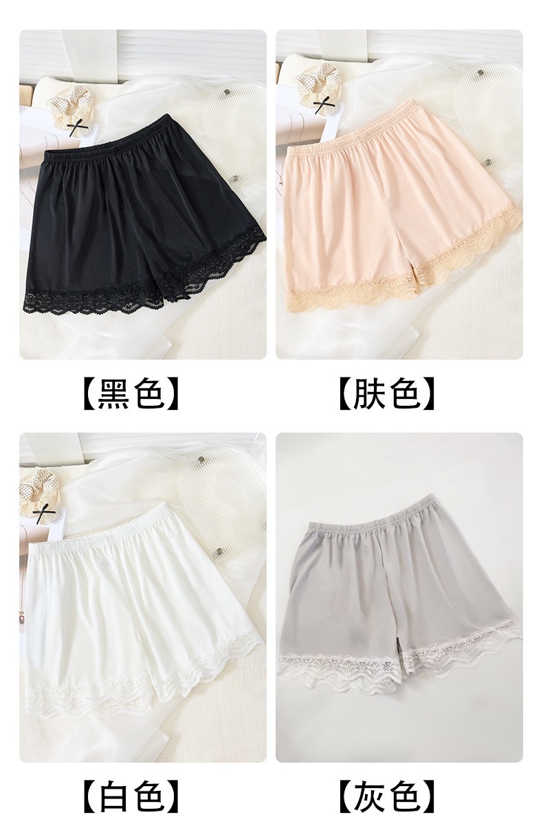 Spring and summer's new loose lace safety pants are paired with anti-glare ice silk breathable mid-waist shorts and non-rolled-up 3/4 pants detail image 10