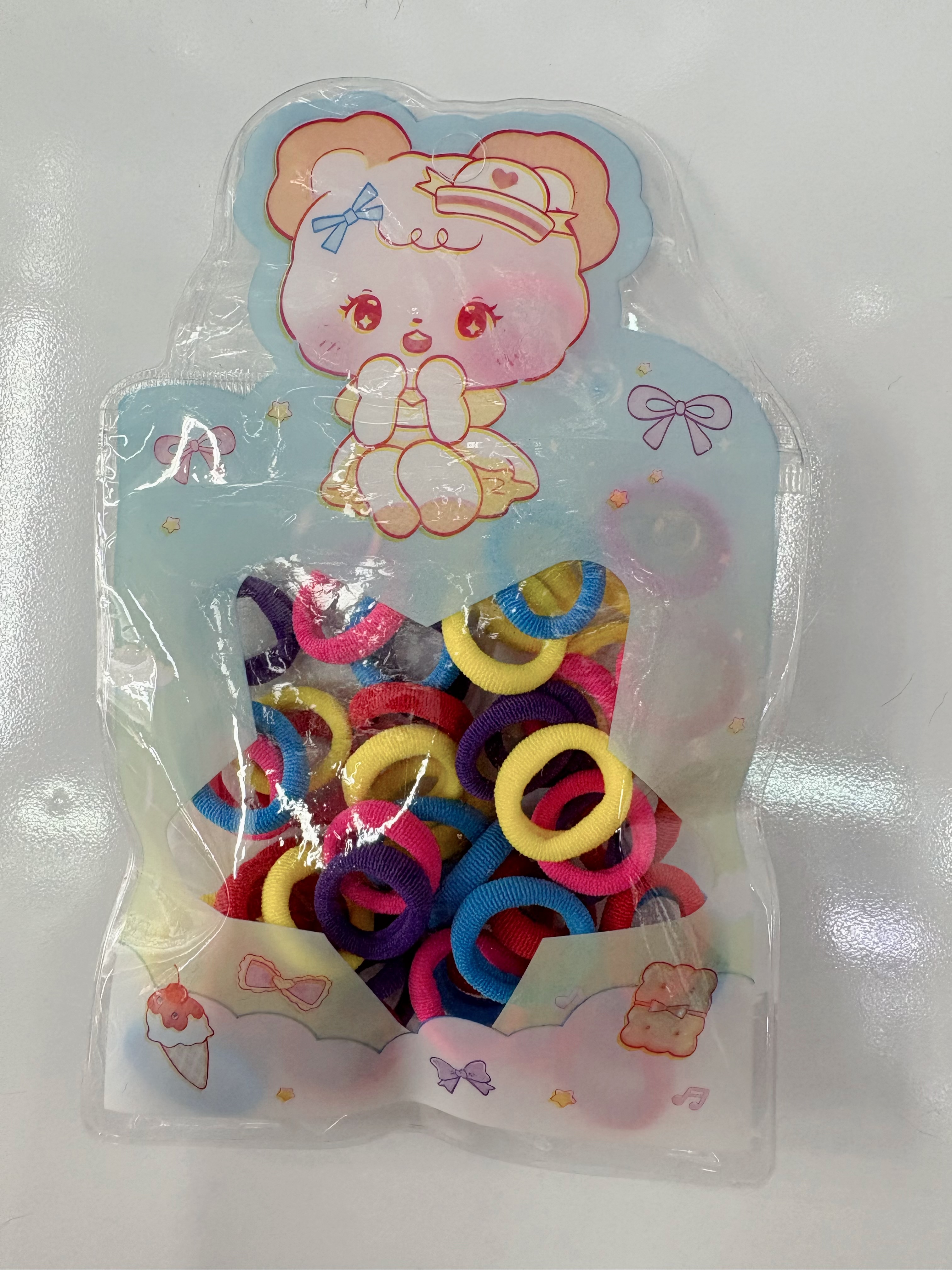 Factory direct supply, specialized export, foreign trade children's towel rings, hair ties, cartoon children's hair accessories, 2026 new style, 50-piece set detail image 6