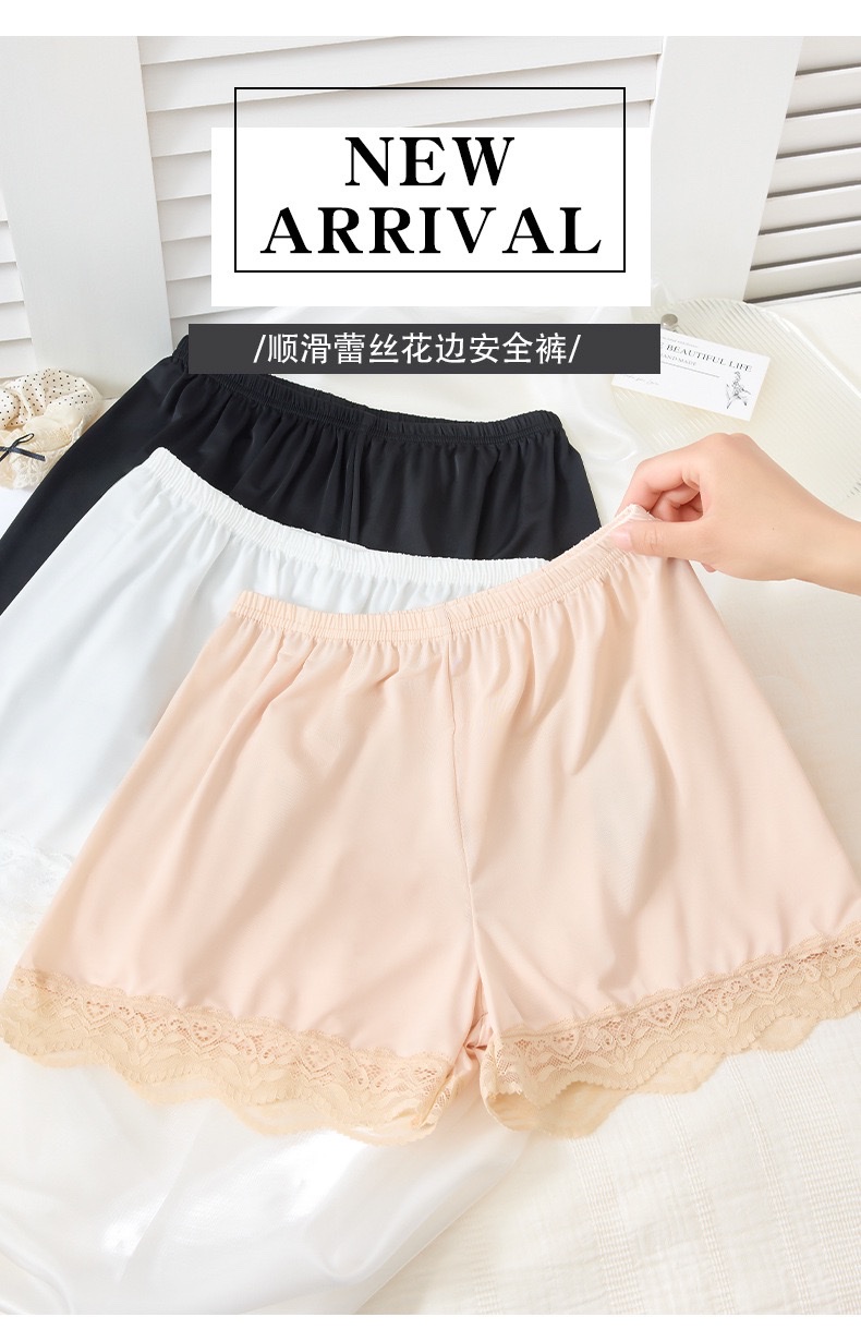 Spring and summer's new loose lace safety pants are paired with anti-glare ice silk breathable mid-waist shorts and non-rolled-up 3/4 pants detail image 9