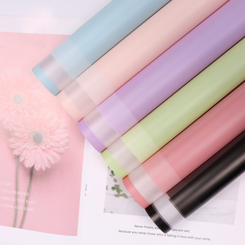 批发边框雾面纸花艺鲜花包花纸果冻膜花束包装纸鲜花包装鲜花插花泥花叶皱纹纸皱纹纸褶皱纸鲜花包装鲜花盒产品图