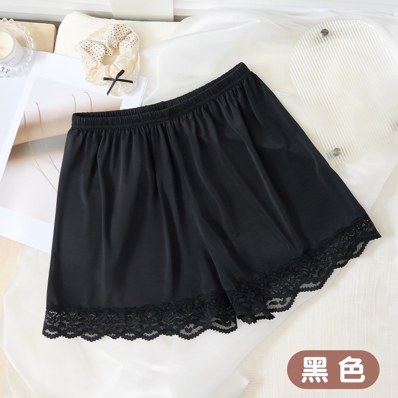 Spring and summer's new loose lace safety pants are paired with anti-glare ice silk breathable mid-waist shorts and non-rolled-up 3/4 pants Item Picture