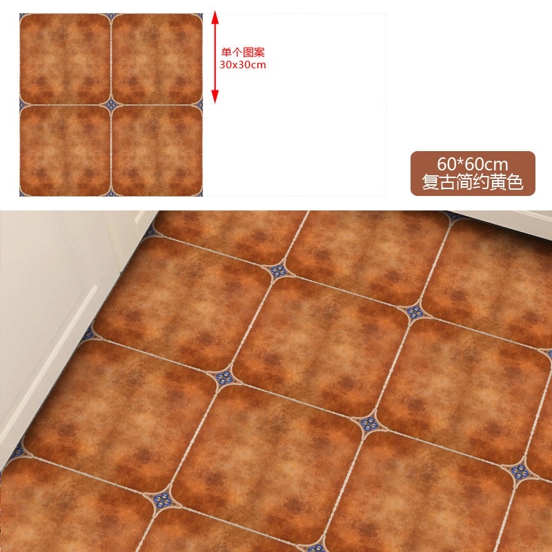 Thickened self-adhesive decorative wall and floor stickers for the kitchen, retro American-style stickers for the renovation of the living room and balcony detail image 9