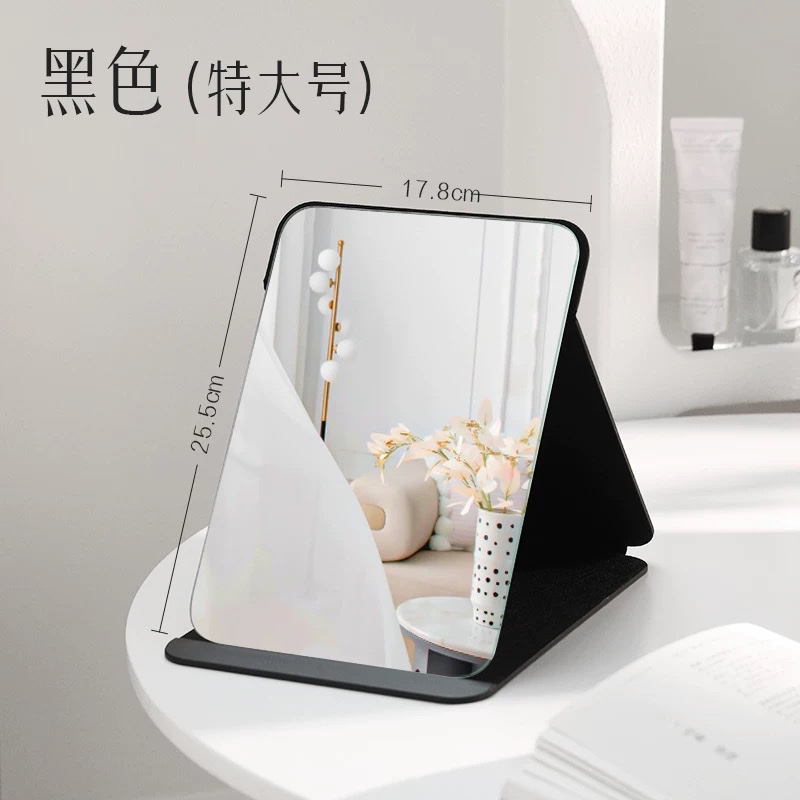 古迪折叠小镜子学生宿舍专用梳妆镜女随身男士便携家用桌面蒽萘LED化妆镜子台式带灯折叠放大网红宿舍桌面美妆卧室梳妆镜女详情图13