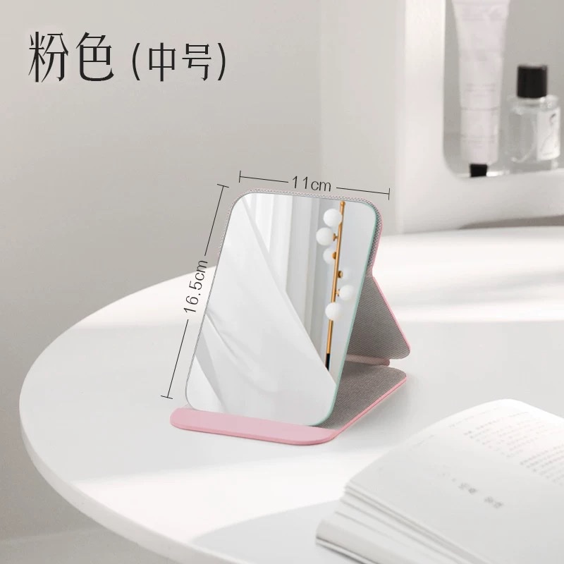 古迪折叠小镜子学生宿舍专用梳妆镜女随身男士便携家用桌面蒽萘LED化妆镜子台式带灯折叠放大网红宿舍桌面美妆卧室梳妆镜女详情图9