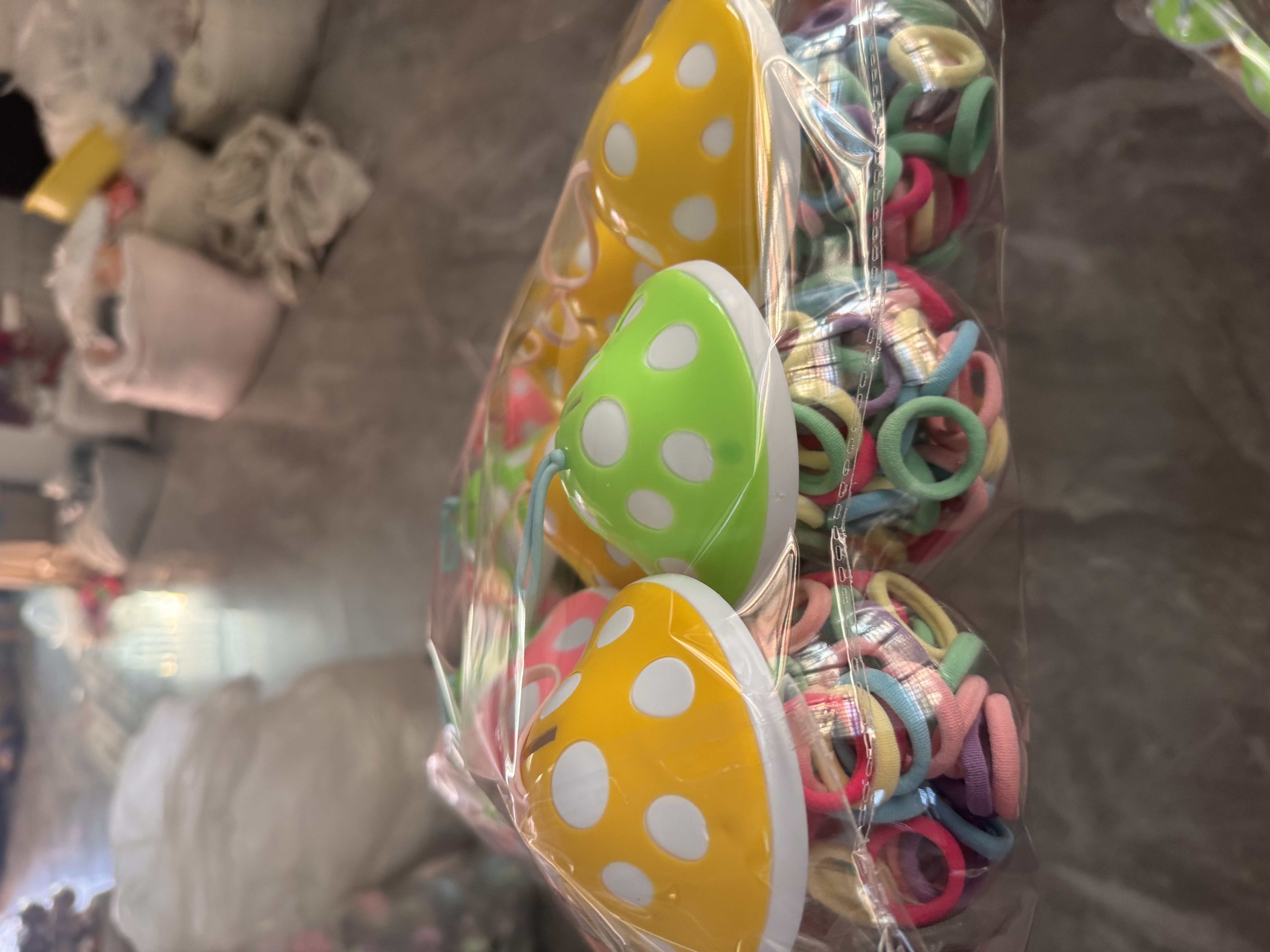 Children's hair ties, Korean-style headwear, hair accessories, rubber bands, fashionable hair ties, rubber bands, hair accessories, women's patchwork fashion, cartoon cans, rubber bands Specification image