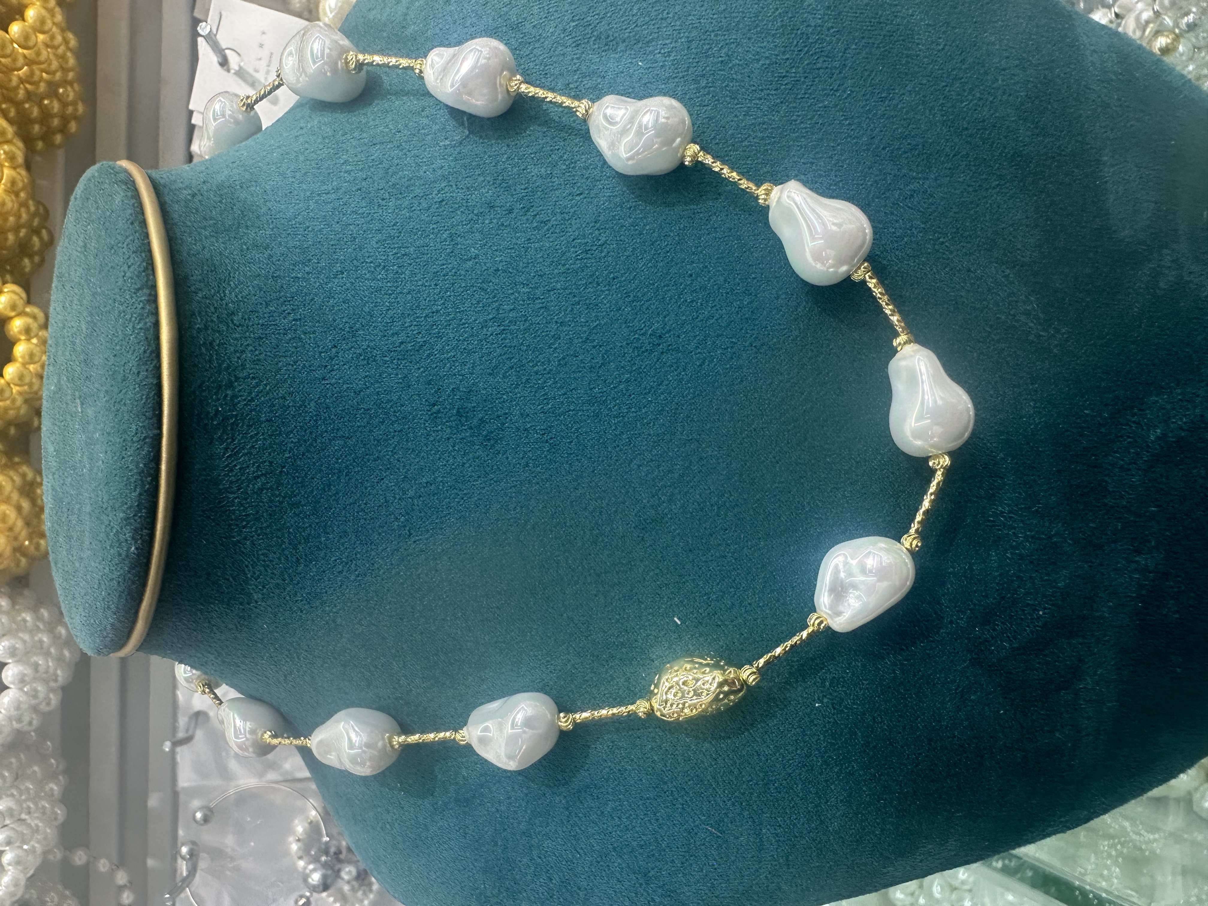 巴洛克异形防珍珠，今年时尚流行款珍珠．大昌珠宝A0005