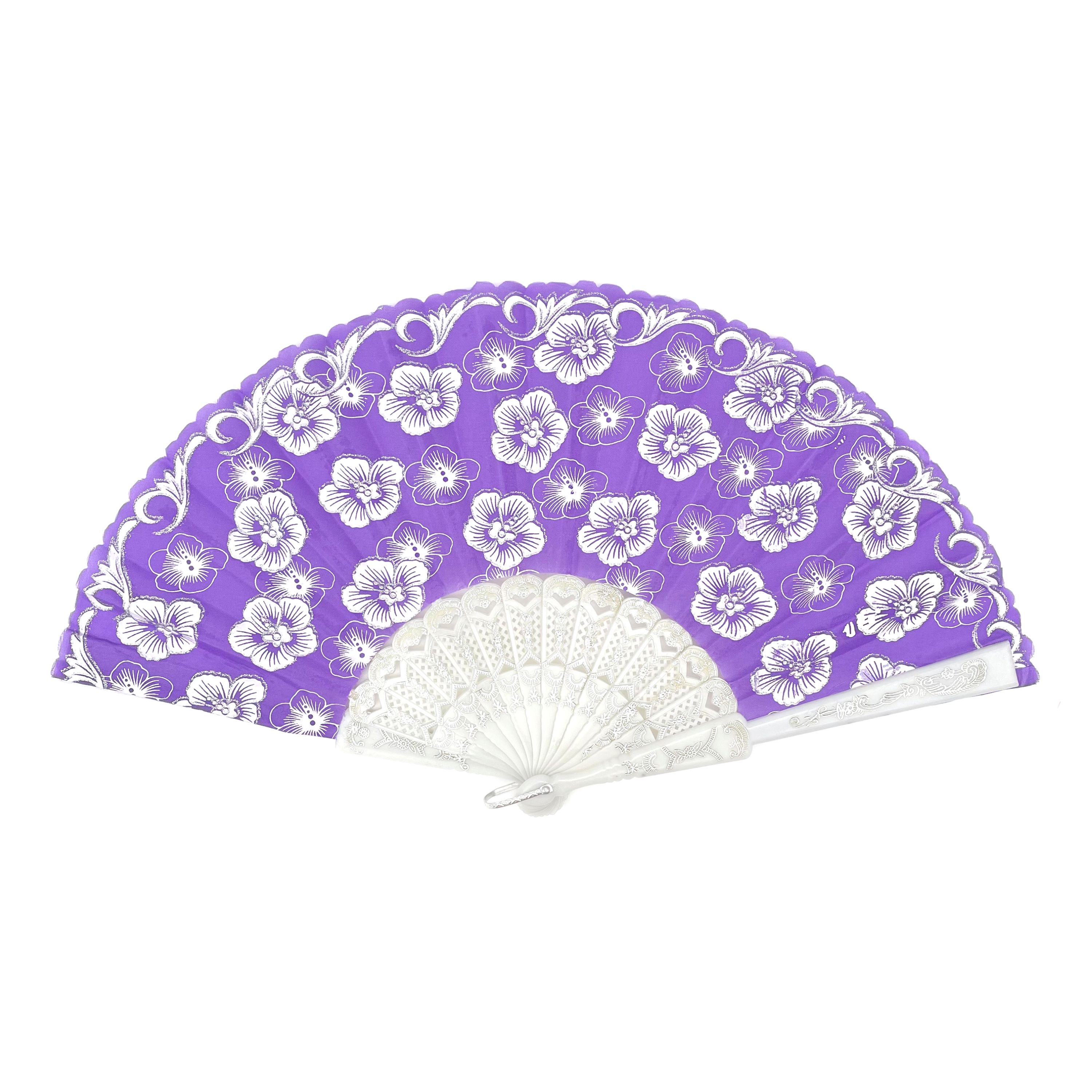 金粉扇子，扇骨烫金，扇面涤纶布，6个颜色平均混包，一件600把装，单件体积0.07