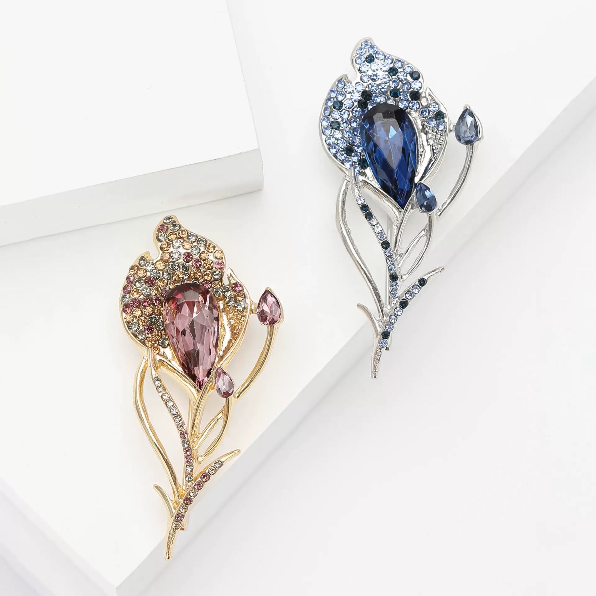 新款春季花朵甜美优雅胸针