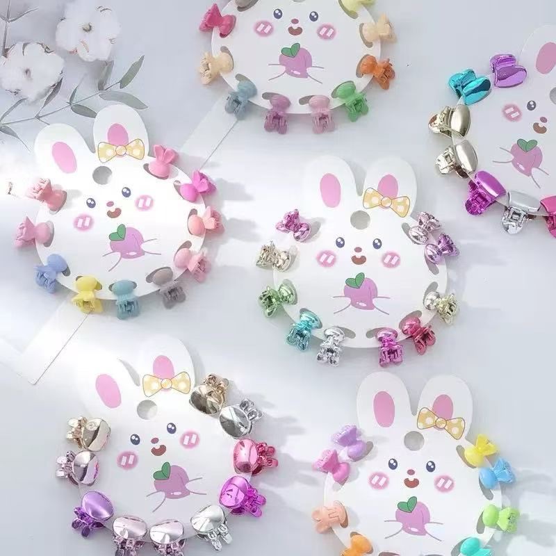 Children's hair clips, small claw clips, dopamine claw clips, children's hair clips Item Picture