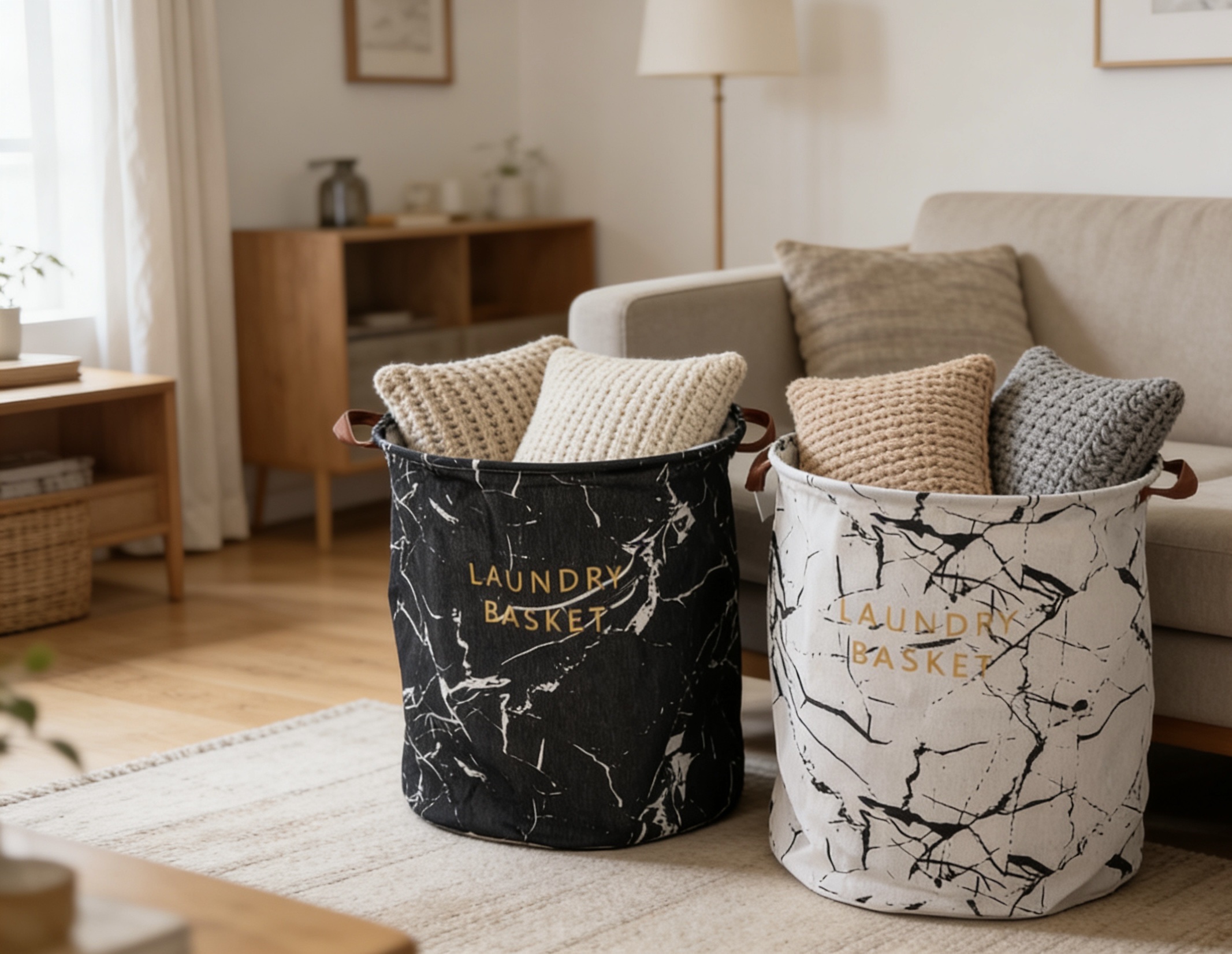 Large-capacity, thickened waterproof household kitchen and bathroom storage bucket with multi-layer classification details Picture