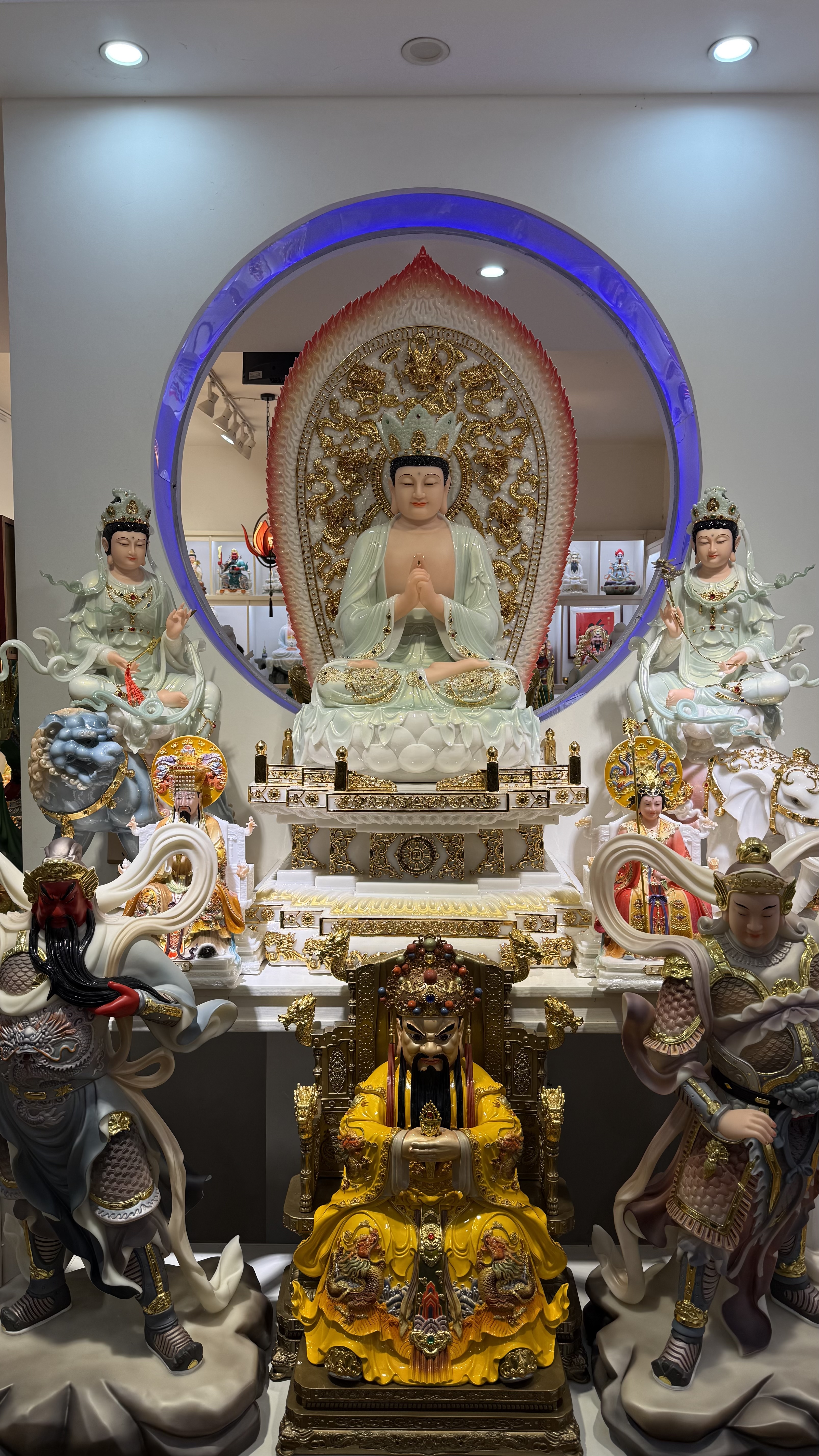 中高端汉白玉 木雕 树脂 陶瓷 工艺品佛像，高端供具供品详情图12