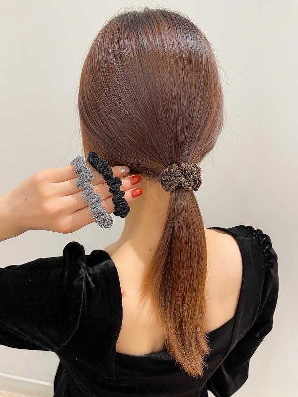 Large intestine hair band, Korean hair tie, women's fashionable hair band, colorful hair accessory detail image 5