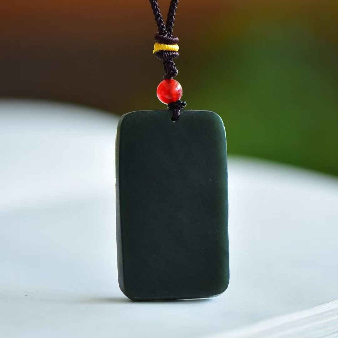 Hetian jade green jade PI Xiu pendant for men and women, couple necklace, jade pendant, jade pendant Application Scenario