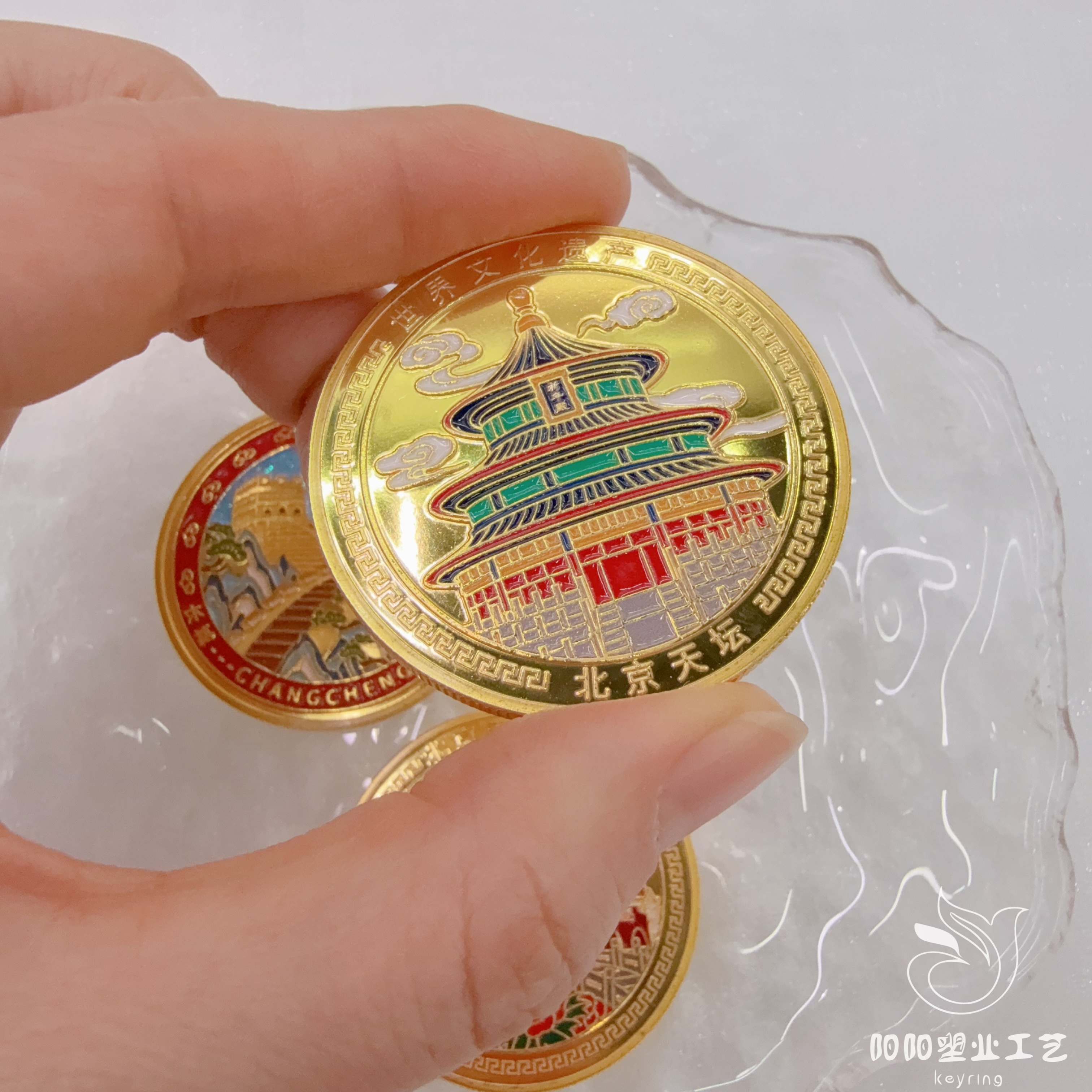 Customized badges, commemorative gold coins, customized game coins, decision-making lucky game metal commemorative MEDALS, coins, tokens, souvenirs, creative souvenirs, government meeting gifts, business souvenirs Specification drawing