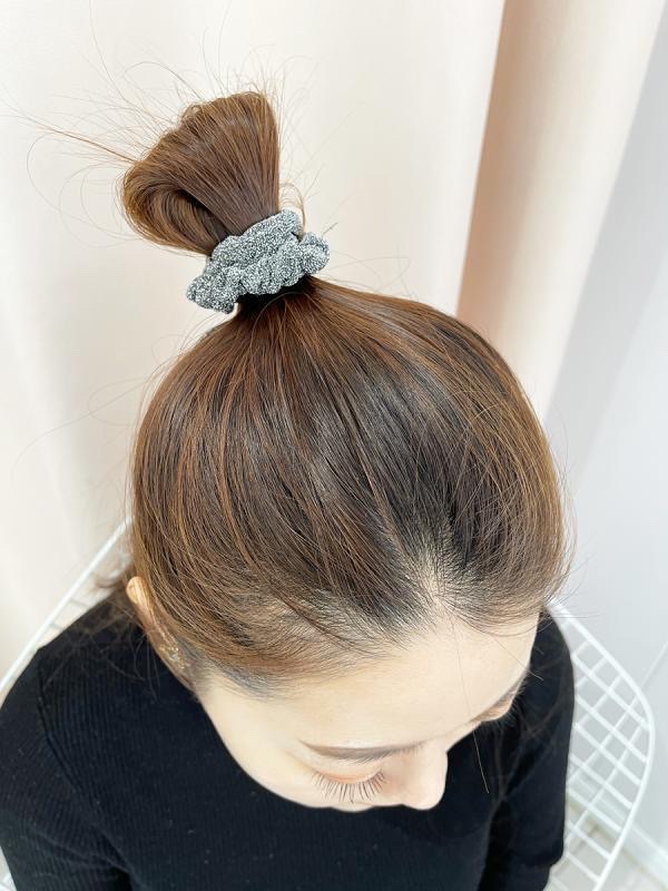 Large intestine hair band, Korean hair tie, women's fashionable hair band, colorful hair accessory detail image 9