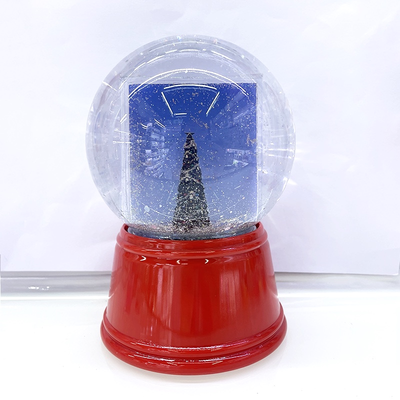 高底流沙水球相框圣诞节情人节创意相框摆件