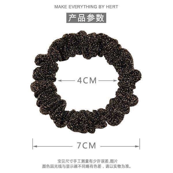 Large intestine hair band, Korean hair tie, women's fashionable hair band, colorful hair accessory detail image 3