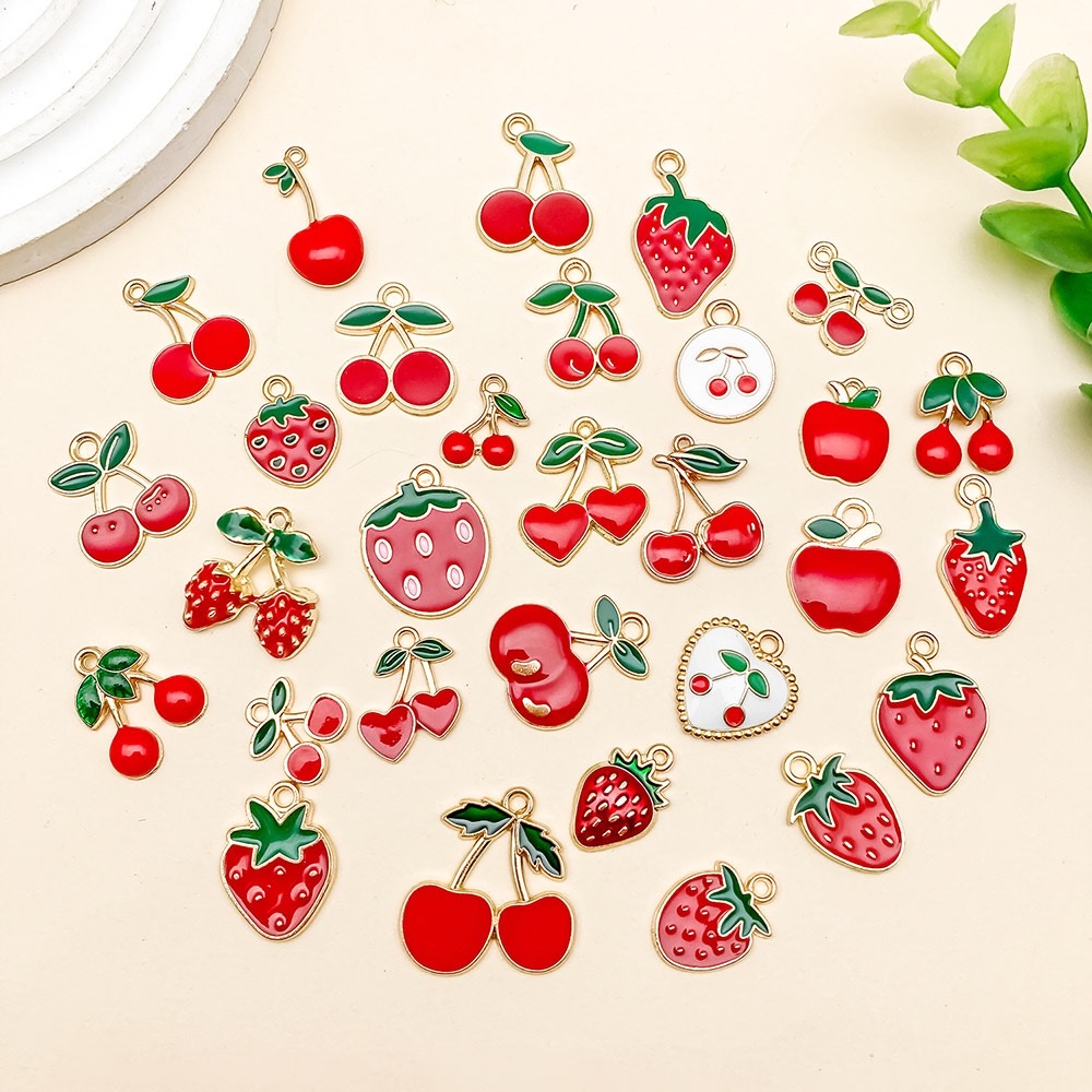 diy jewelry accessories, fruit simulation alloy pendants, cartoon illuminated football keychains, plush figurines, creative small items, gifts Specification image