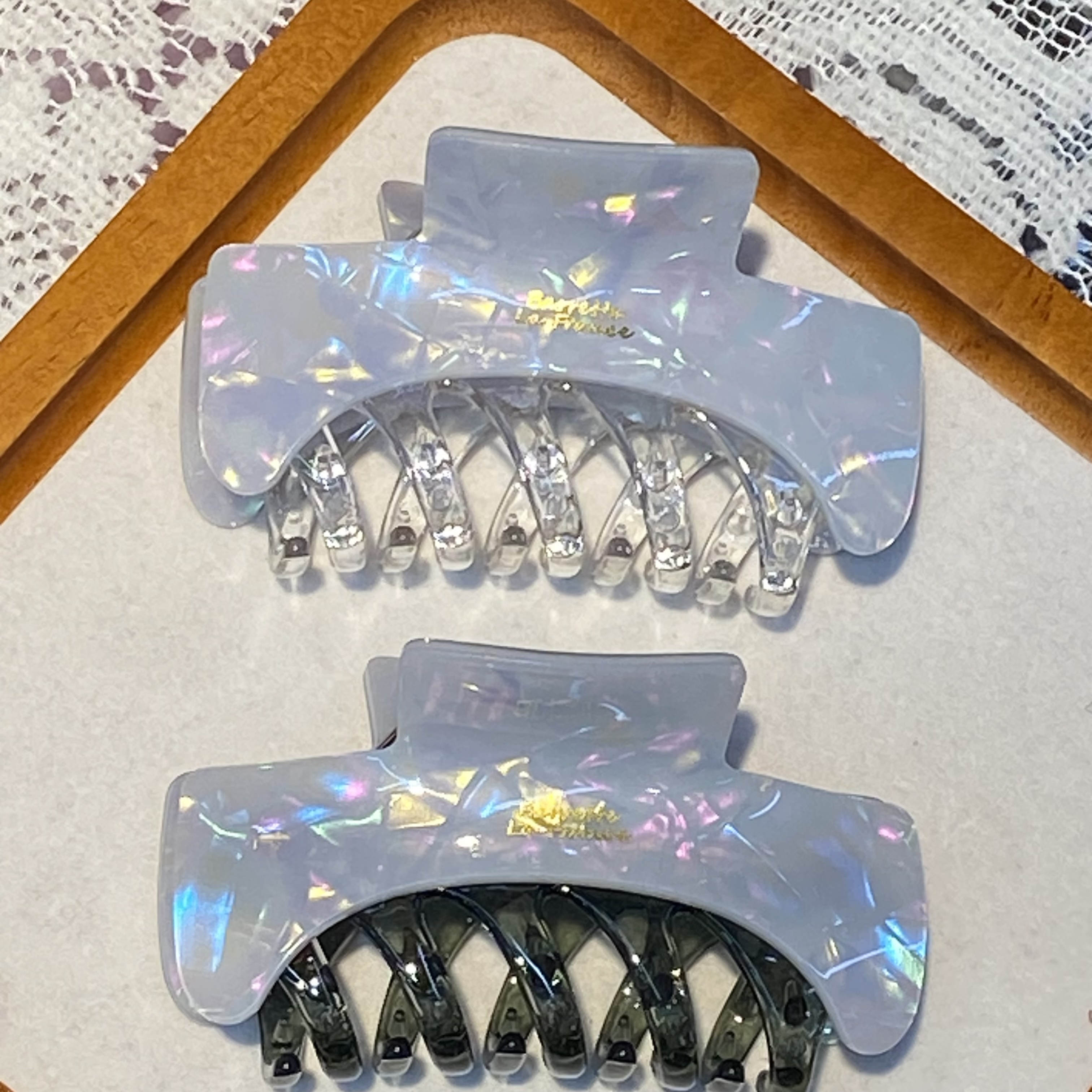 2026 Best-selling hair clips, hairpin grab clips, fashionable Korean style, trendy new L-style acetate large grab clip hair accessory detail image 3