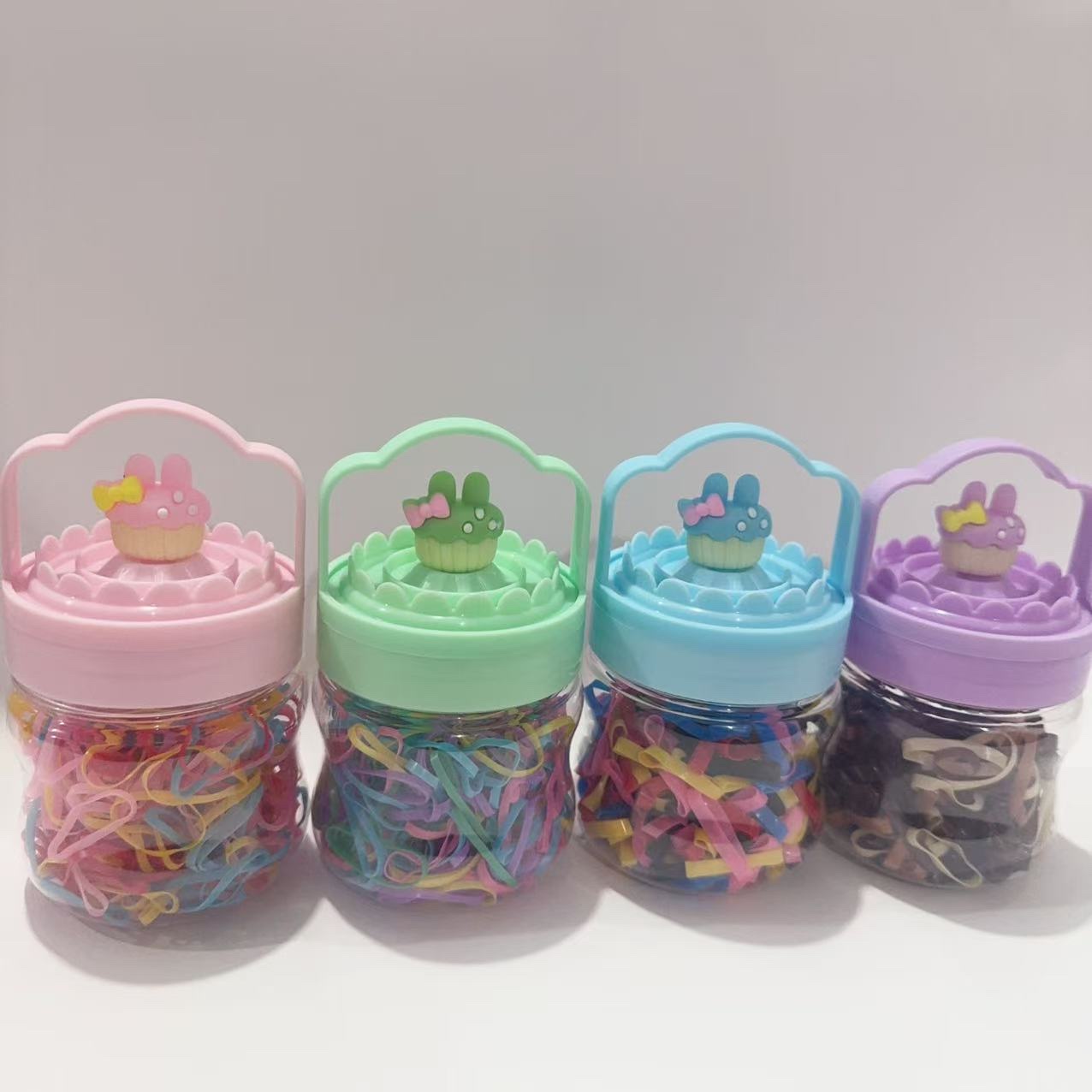 Children's hair ties, Korean-style headwear, hair accessories, rubber bands, fashionable hair ties, rubber bands, hair accessories, women's patchwork fashion, cartoon cans, rubber bands detail image 11