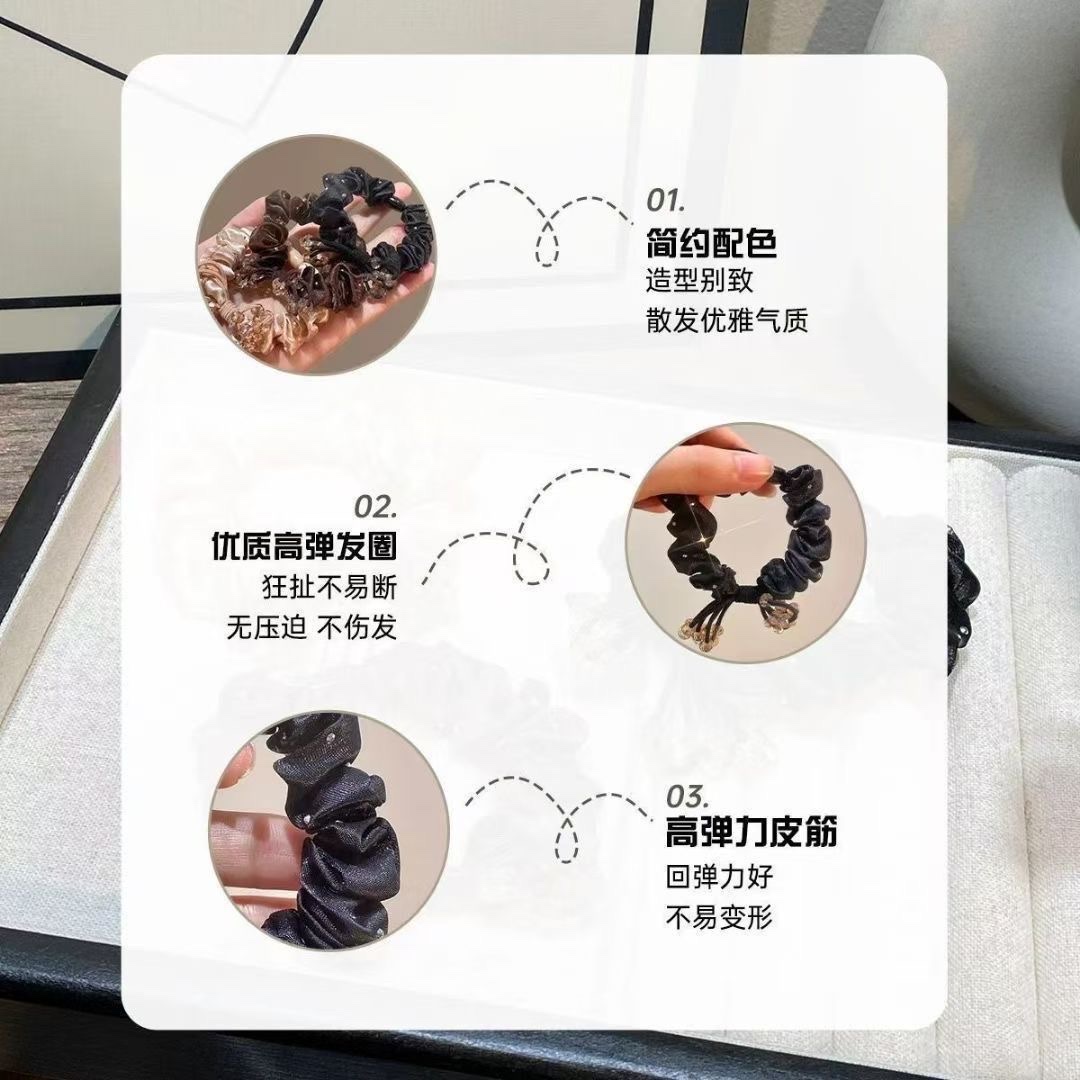 Large intestine hair band, Korean hair tie, women's fashionable hair band, hair binding wonder, hair accessory Application Scenario