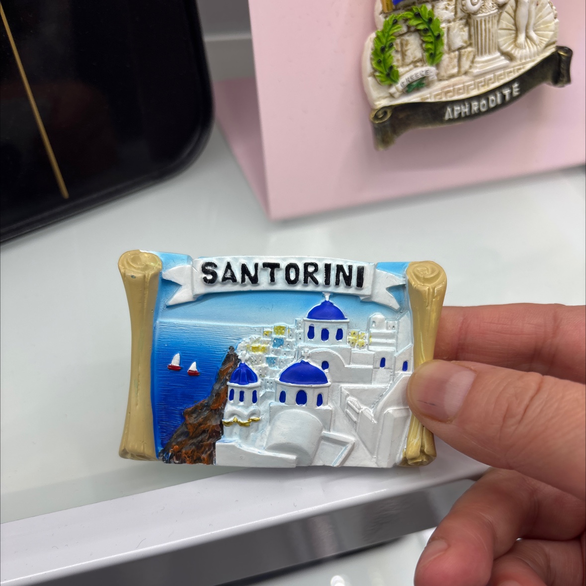 金属珐琅外国冰箱贴树脂创意装饰贴吸铁石家用办公用品冰箱贴