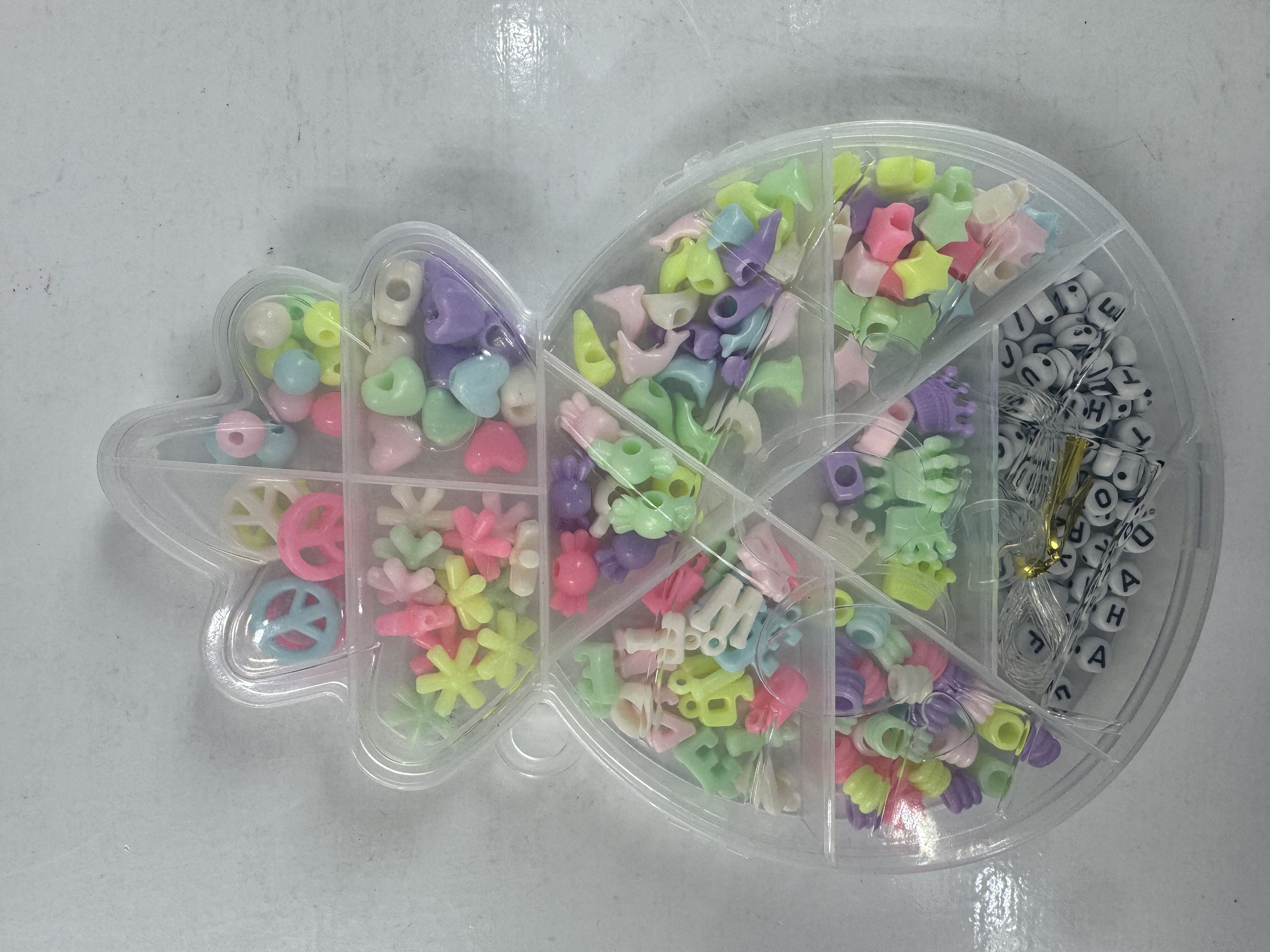 卡通盒串珠+字母/儿童益智玩具动手动脑创意编织，可爱，时尚，益智类玩具/跨境电商白底实物图