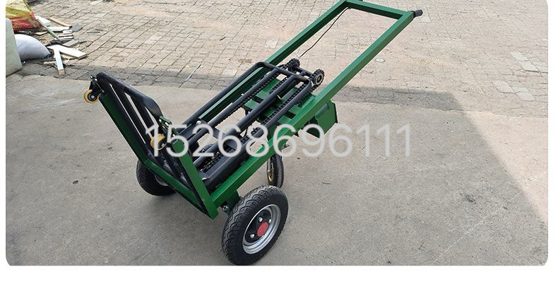 Electric tiger truck, four-wheel universal lifting fork, flatbed truck, tiger truck, semi-electric handcart, lifting hydraulic lift, loading and unloading, lifting platform detail image 9