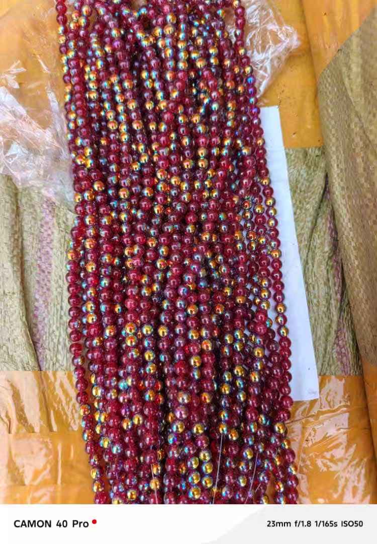 仿古琉璃珠玛瑙水晶散珠批发 玛瑙琉璃水晶珠子散装珠子琉璃珠