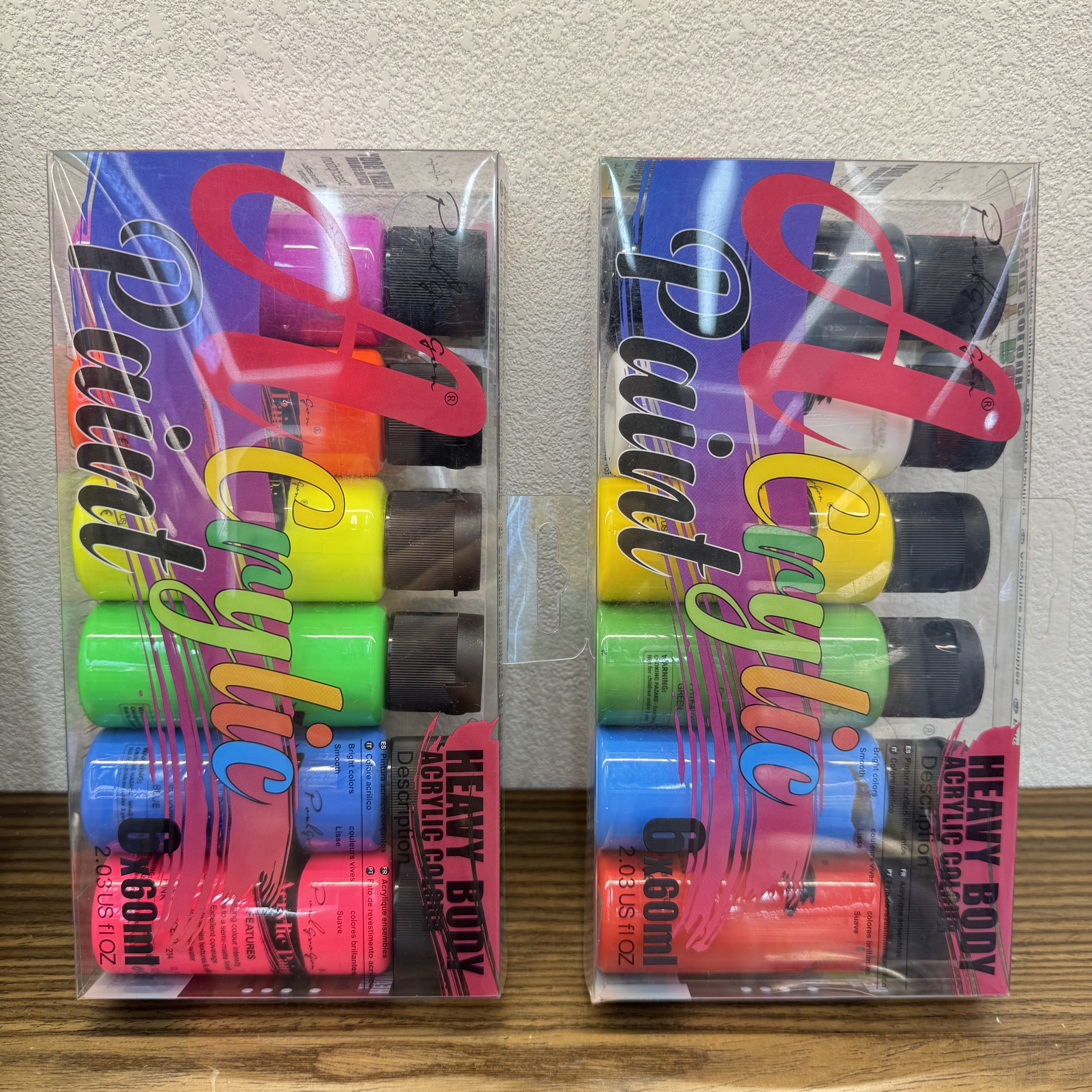 60ml丙烯颜料6色套装 Item Picture