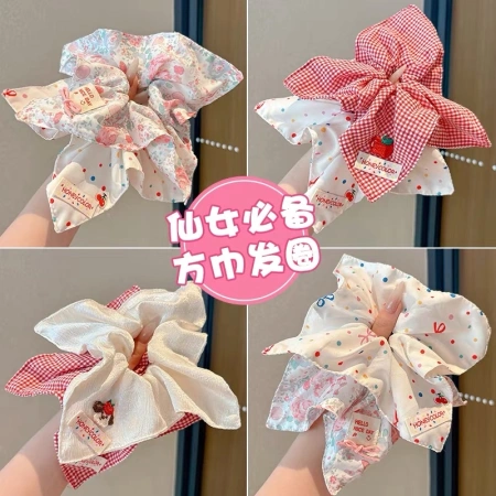 Hair band, hair tie, ponytail, large intestine circle, high-end Korean-style fat intestine circle, bun hairstyle, rubber band, hair flower, hair accessory, leather case Hair band, hair tie, ponytail, large intestine circle, high-end Korean-style fat intestine circle, bun hairstyle, rubber band, hair flower, hair accessory, leather case