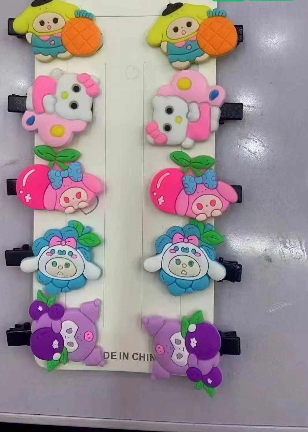 亚克力儿童发夹一次性皮筋头饰儿童发饰儿童发饰细节图