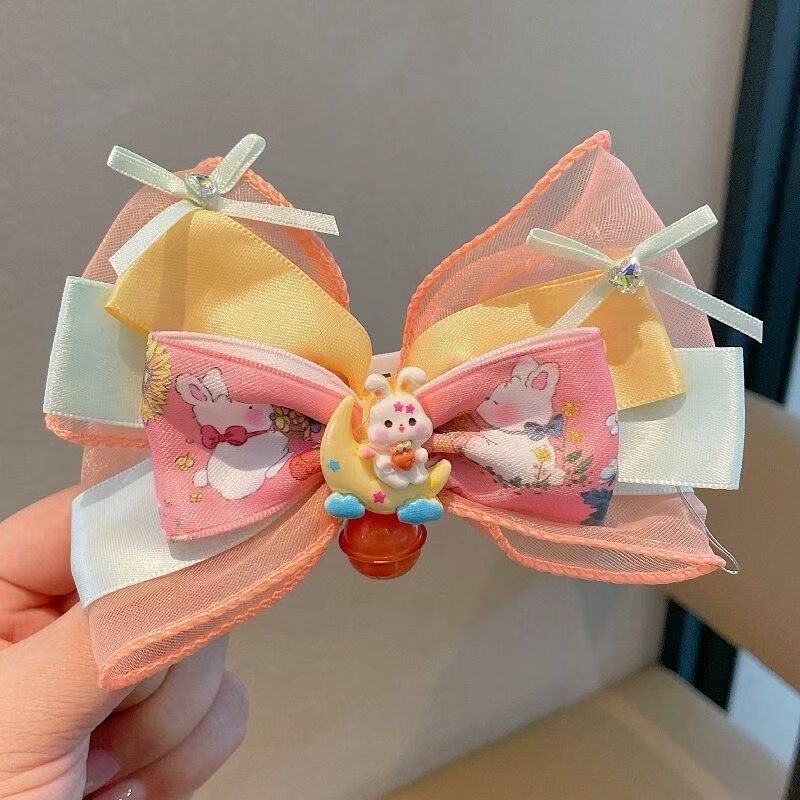 Children's bow, children's light bow, children's top clip bow detail image 4