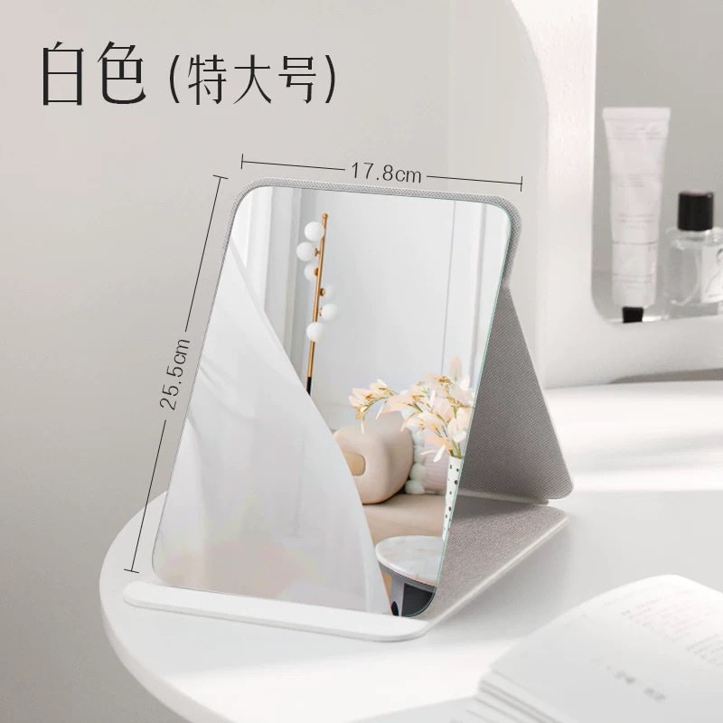 古迪折叠小镜子学生宿舍专用梳妆镜女随身男士便携家用桌面蒽萘LED化妆镜子台式带灯折叠放大网红宿舍桌面美妆卧室梳妆镜女详情图14