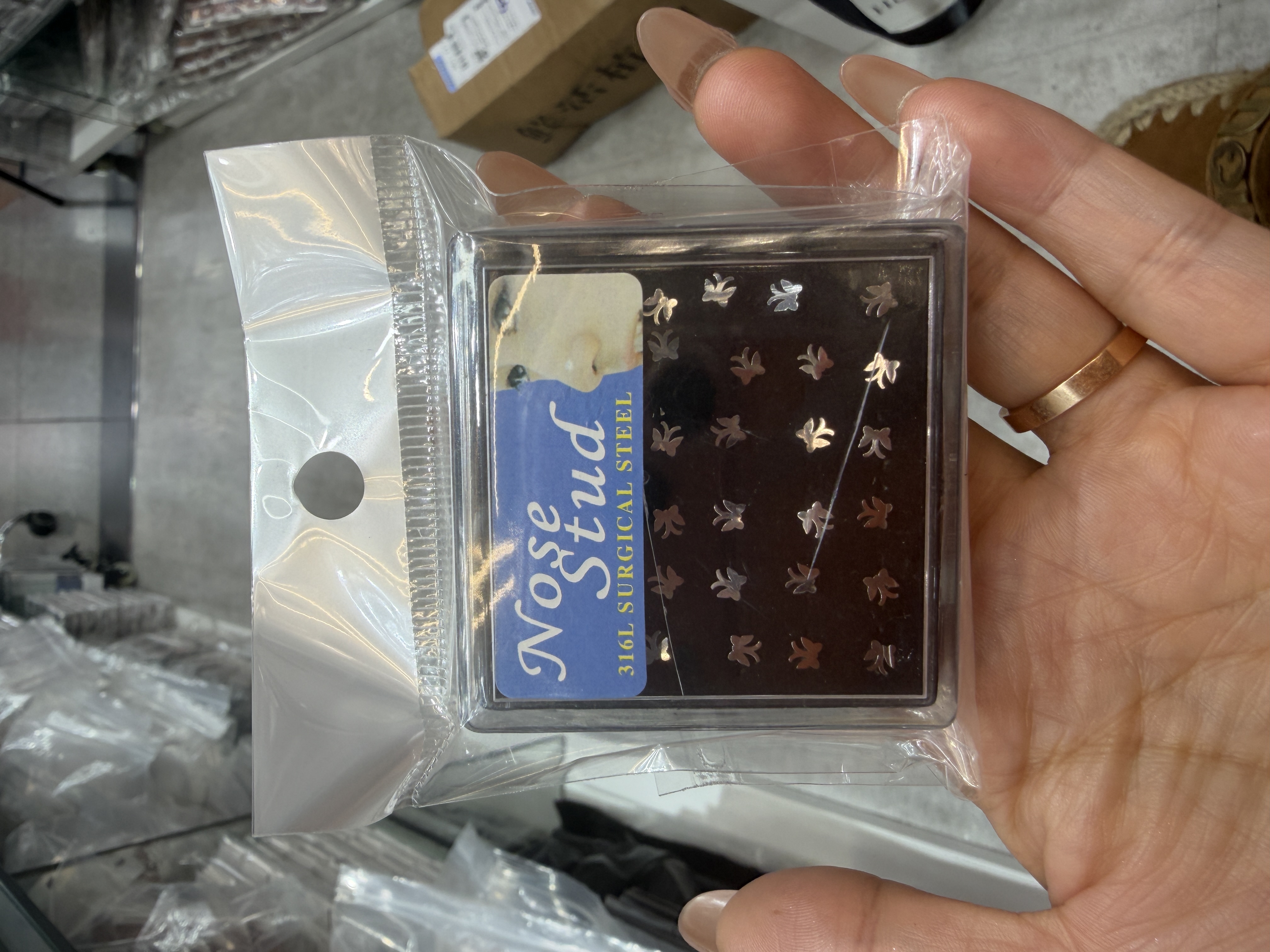 四爪耳钉饰品打耳洞耳夹女简约时尚小众设计细节图