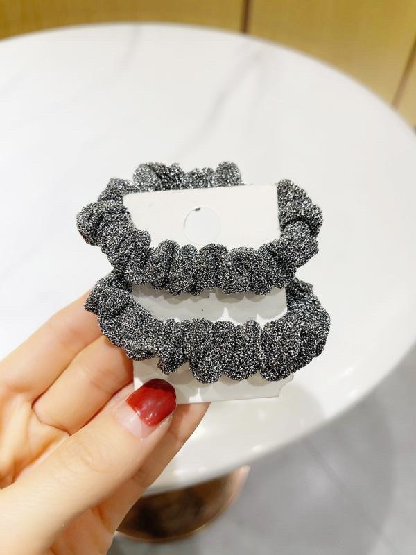 Large intestine hair band, Korean hair tie, women's fashionable hair band, colorful hair accessory detail image 8