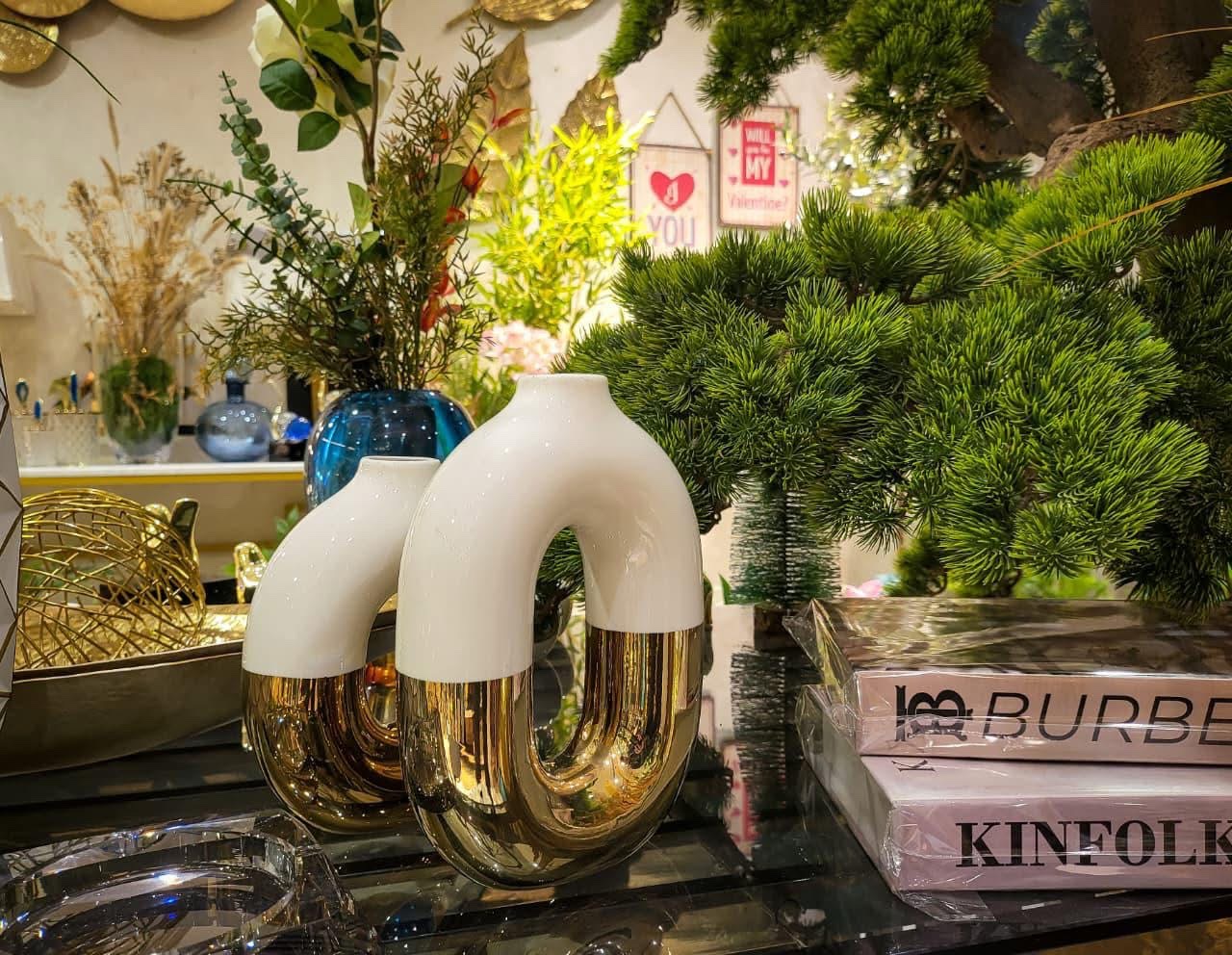 北欧陶瓷装饰工艺品陶瓷花软装饰品陶瓷工艺简约风陶瓷工艺陶瓷装饰工艺品白底实物图