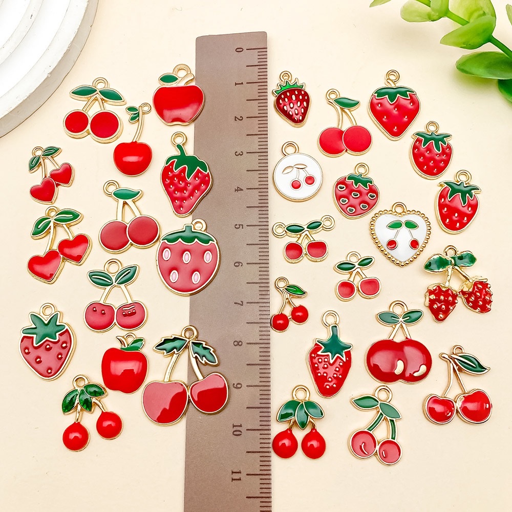 diy jewelry accessories, fruit simulation alloy pendants, cartoon illuminated football keychains, plush figurines, creative small items, gifts Item Picture