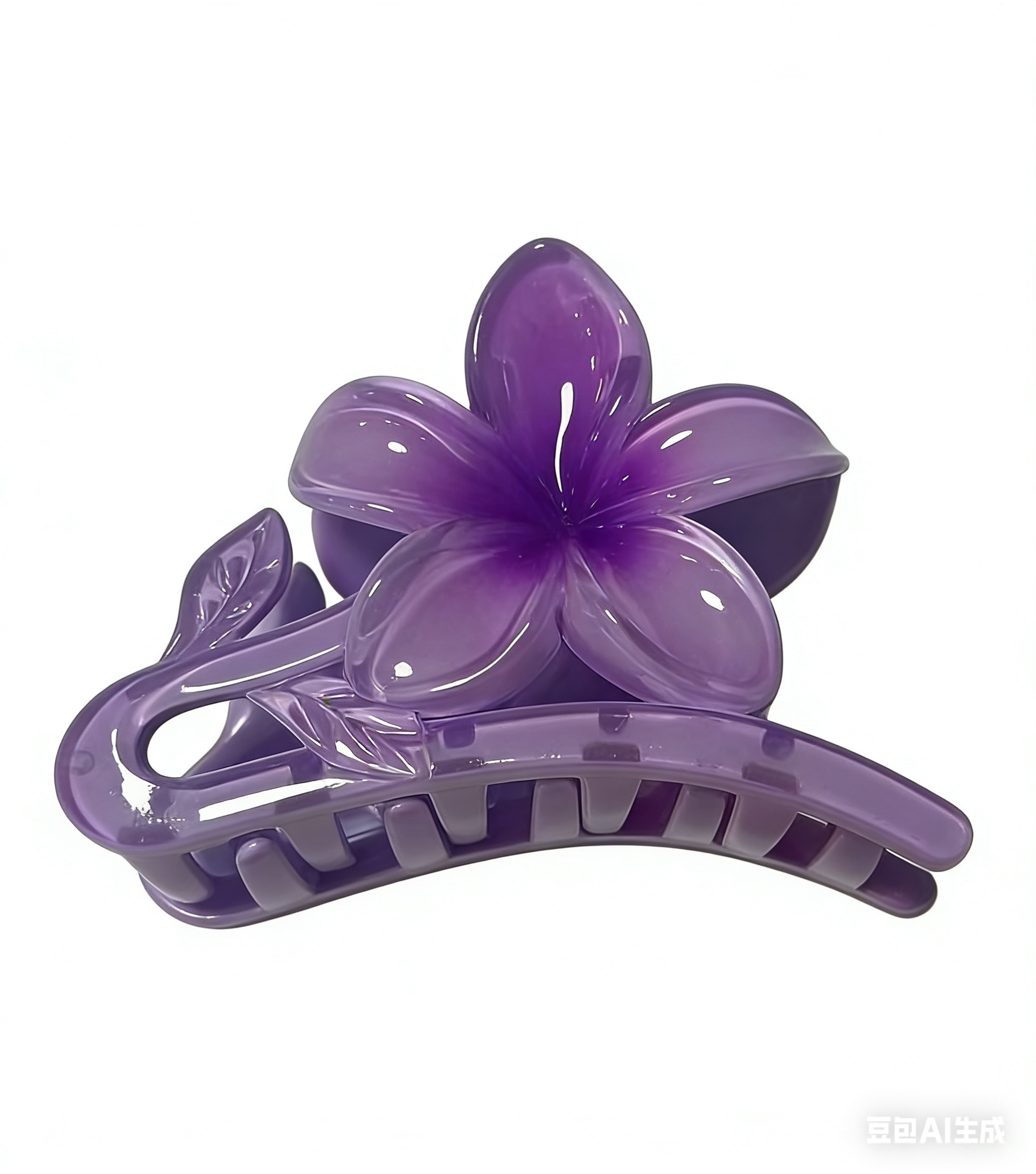 新款鸡蛋花发夹抓夹发饰可爱发卡卡通造型防滑固定发夹发饰发卡