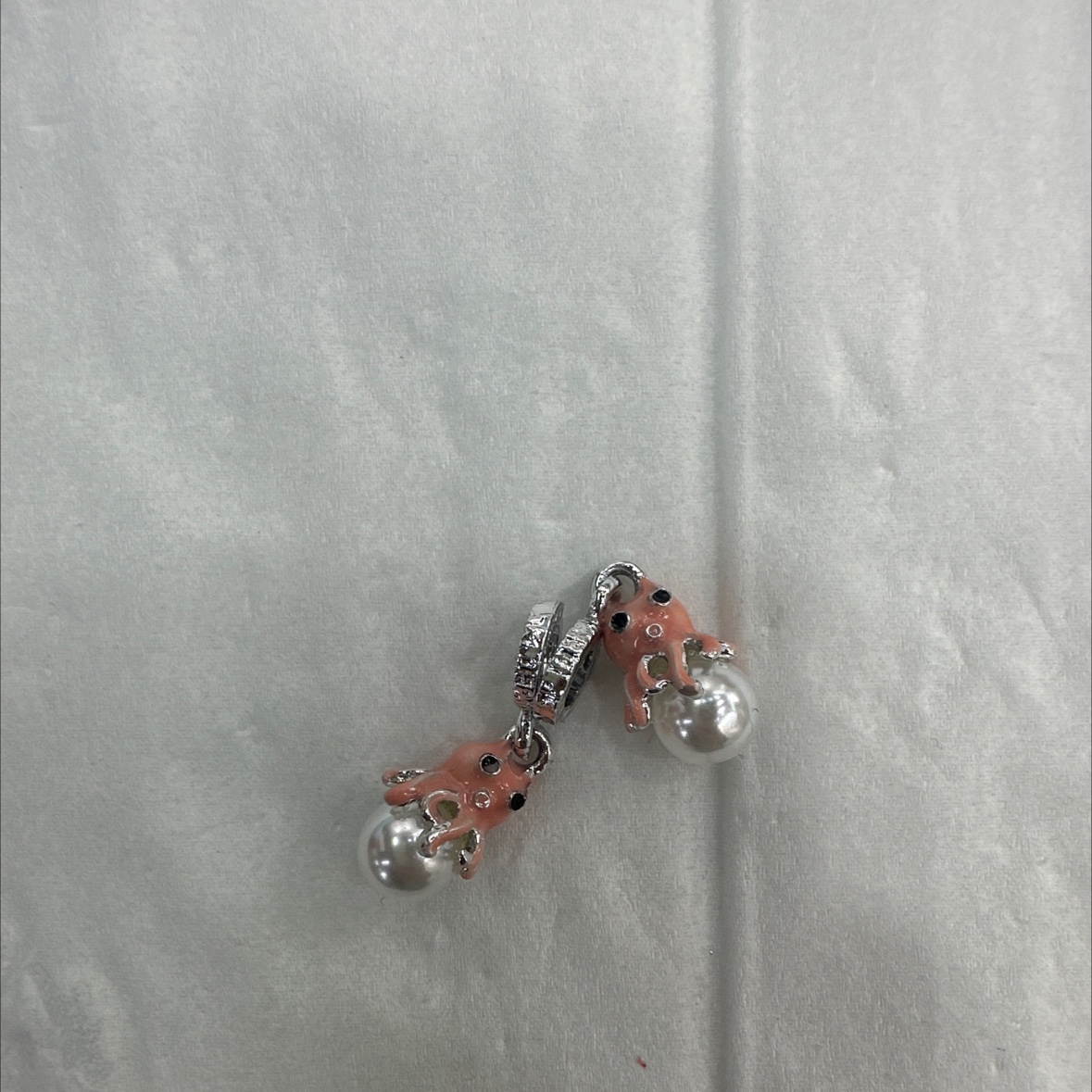 DIY饰品配件 章鱼珍珠吊坠海洋系列可爱风手链吊坠饰品批发