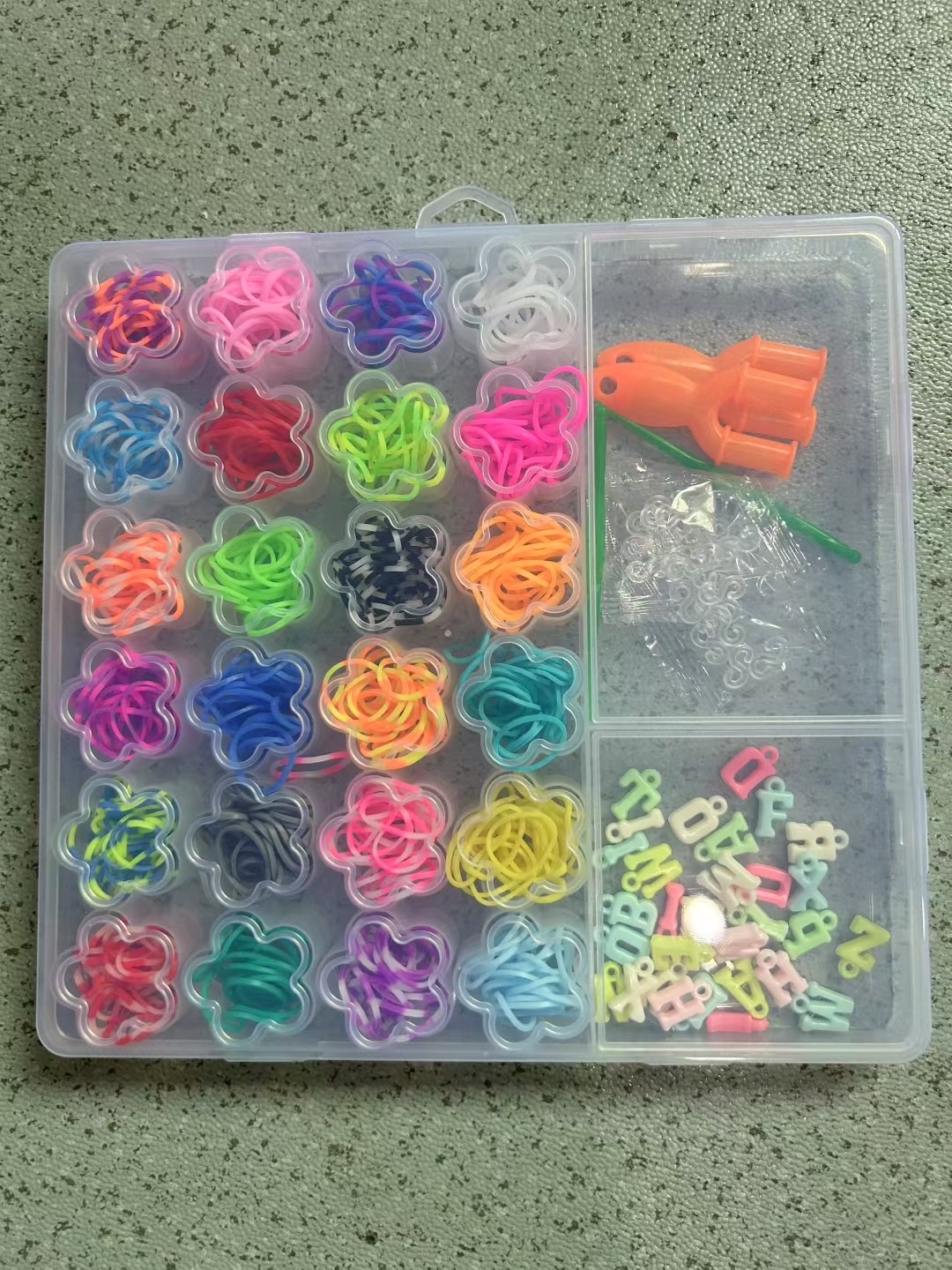 26/28/29格DIY皮筋+串珠，儿童益智玩具动手动脑创意编织，外贸电商热销详情图8