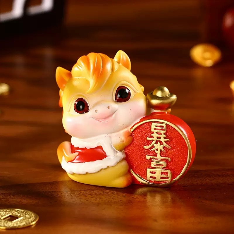 New creative decorative items for the Year of the Horse, housemoving souvenirs, home living room, entrance hall, TV cabinet, desktop decorations, resin detail image 10